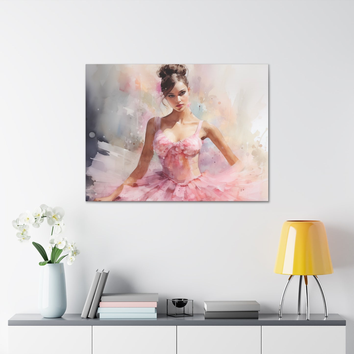 Gallery Wrapped Canvas, Ballerina Beauty, Ballet Art Canvas – Lily