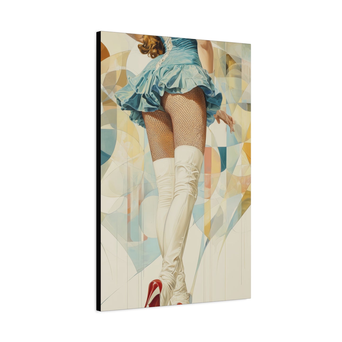 Gallery Wrapped Canvas, Tongue and Cheek Art Canvas, Naughty Girl Art Canvas – Sandy