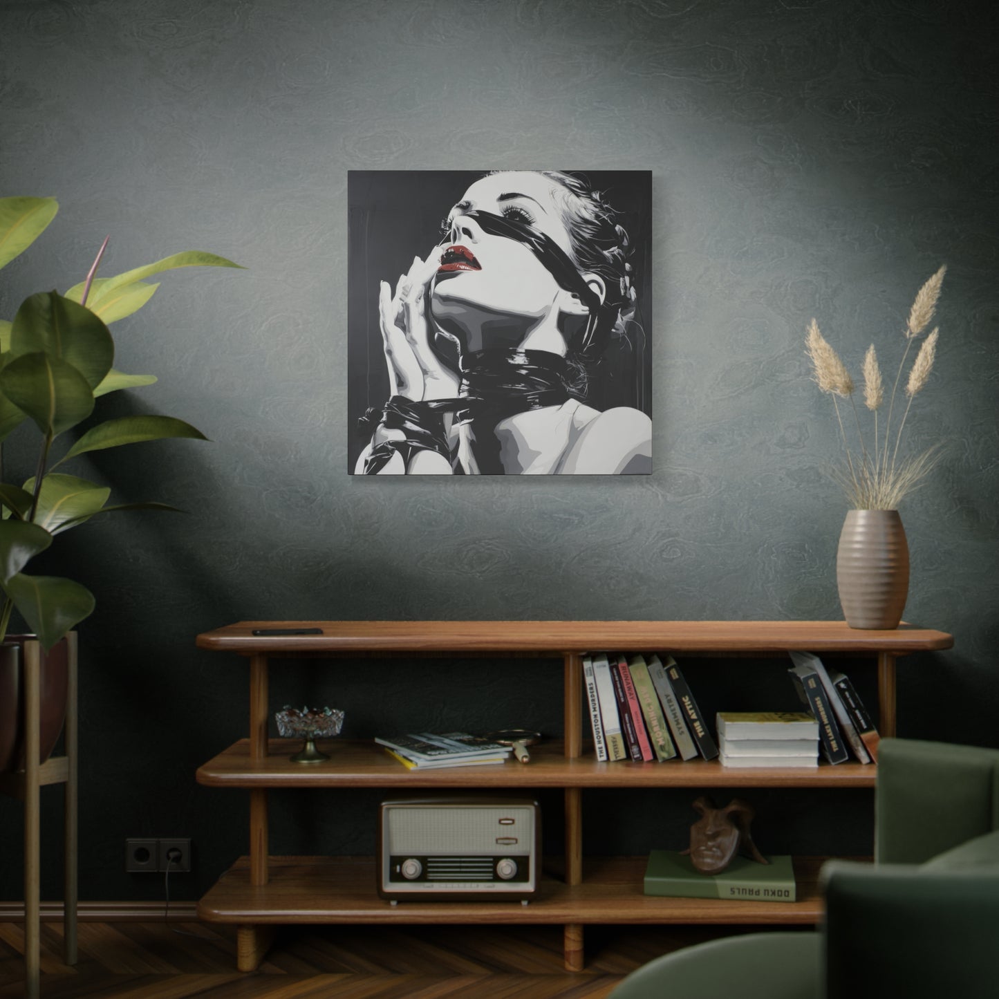 Gallery Wrapped Canvas, Ropes and Reverence Art Canvas, Erotic Shibari Art Canvas – Sable