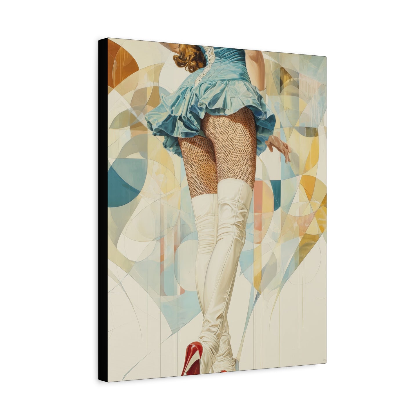 Gallery Wrapped Canvas, Tongue and Cheek Art Canvas, Naughty Girl Art Canvas – Sandy