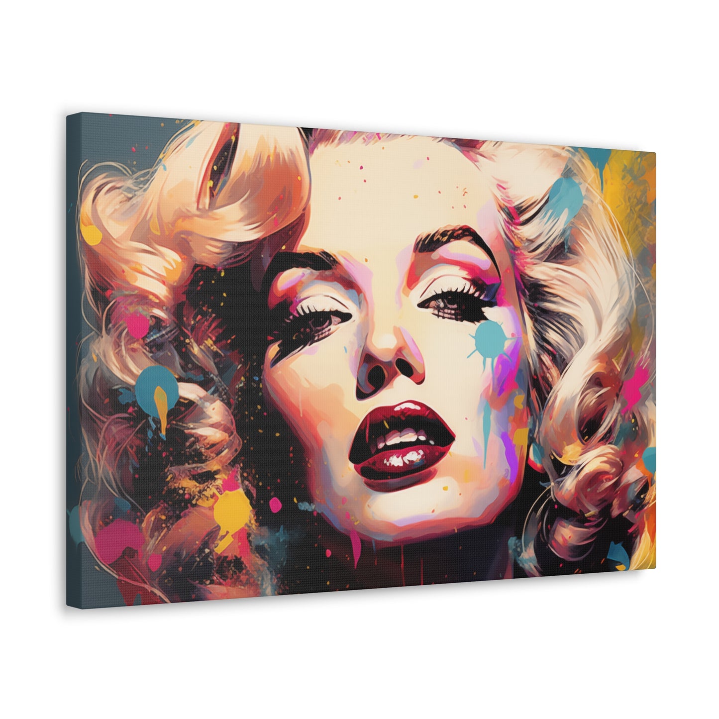Canvas Wall Art, Gallery Wrapped Pop Art, Celebrity Wall Art – Marilyn Monroe - Abstract