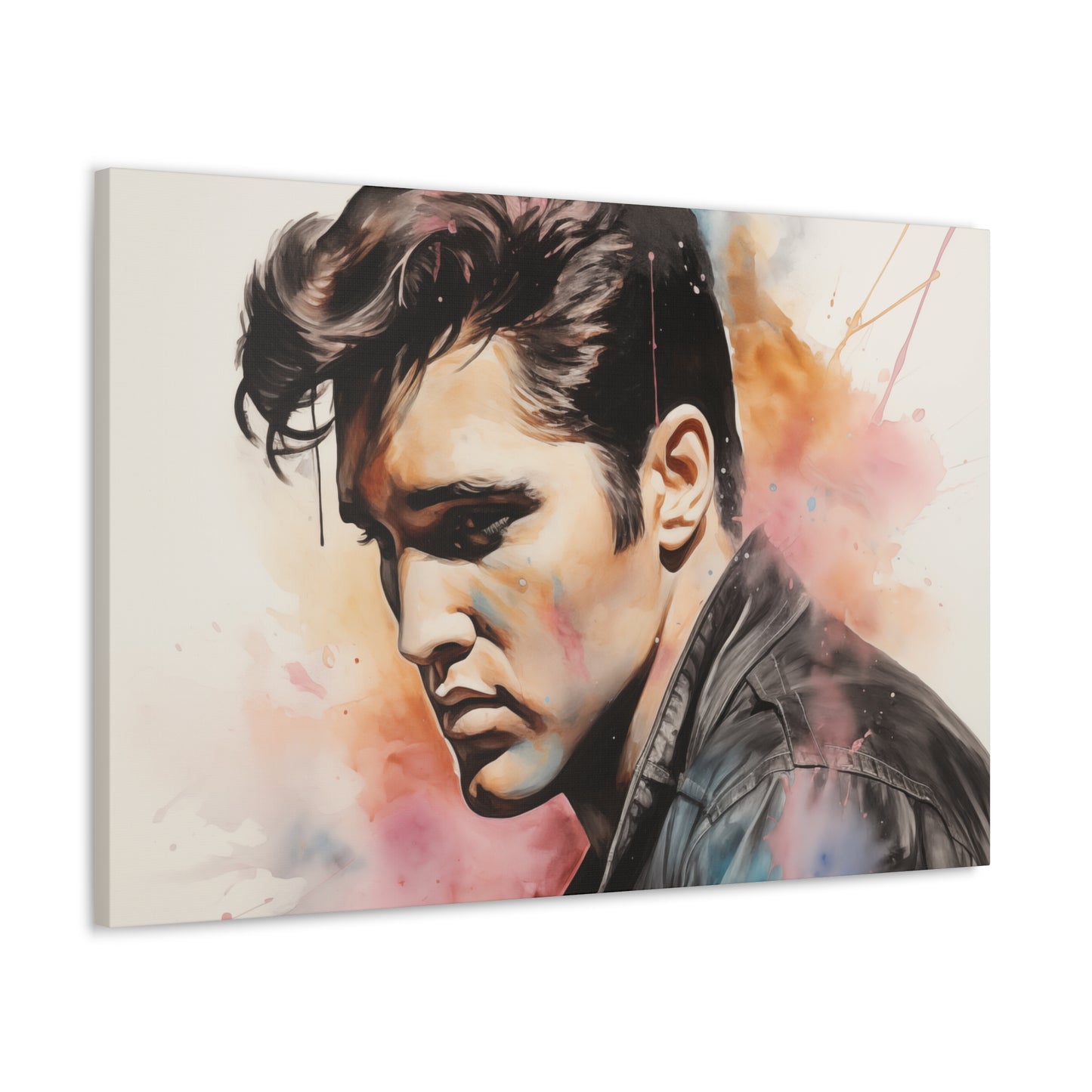 Gallery Wrapped Canvas, Celebrity Inspired, Pop Art Canvas – Elvis