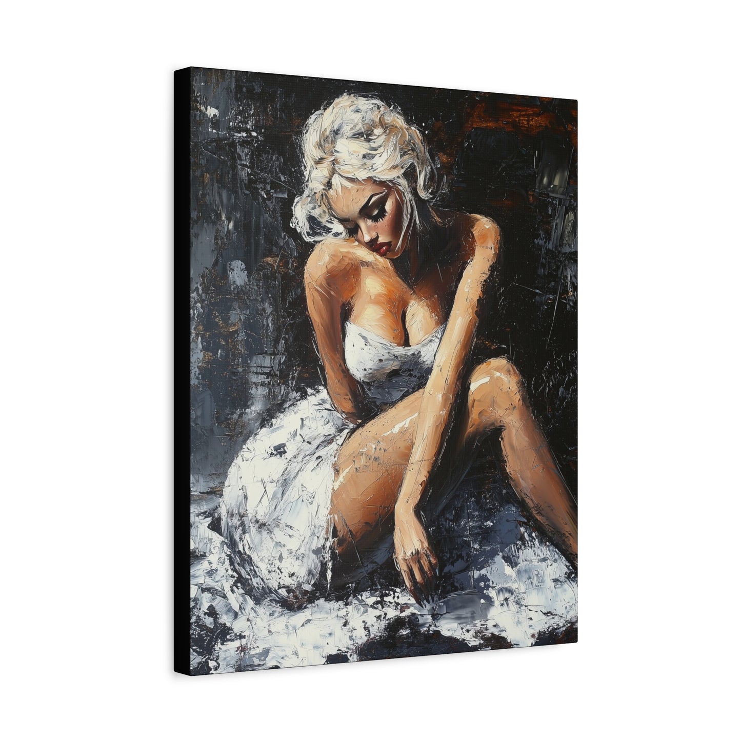 Gallery Wrapped Canvas, Guilt and Grit Adult Art Canvas, Erotic Pinup Art Canvas – Matisse