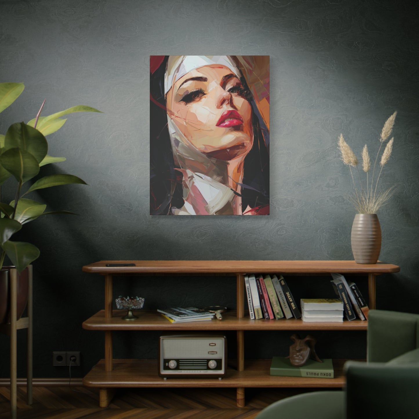Gallery Wrapped Canvas, Habits and Heresy Art Canvas, Naughty Nuns Art Canvas – Sister Veritas
