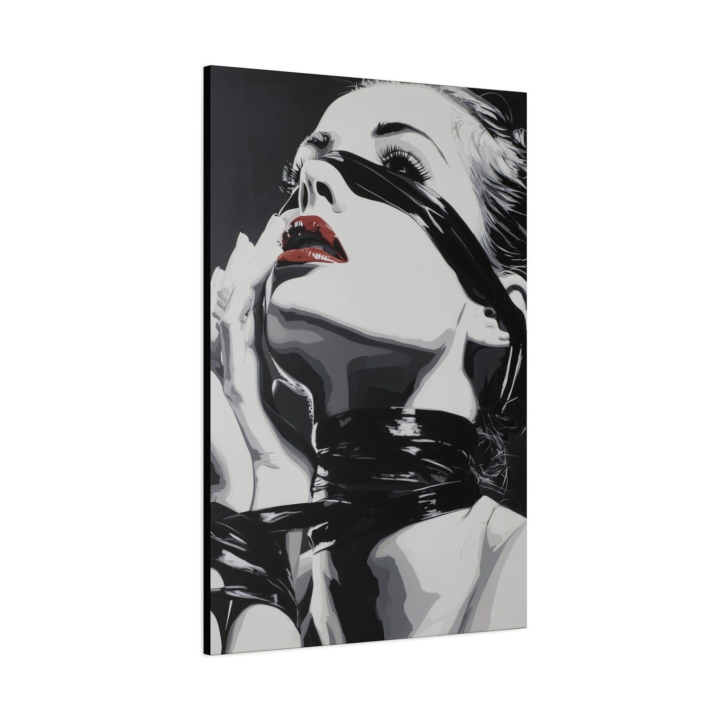 Gallery Wrapped Canvas, Ropes and Reverence Art Canvas, Erotic Shibari Art Canvas – Sable