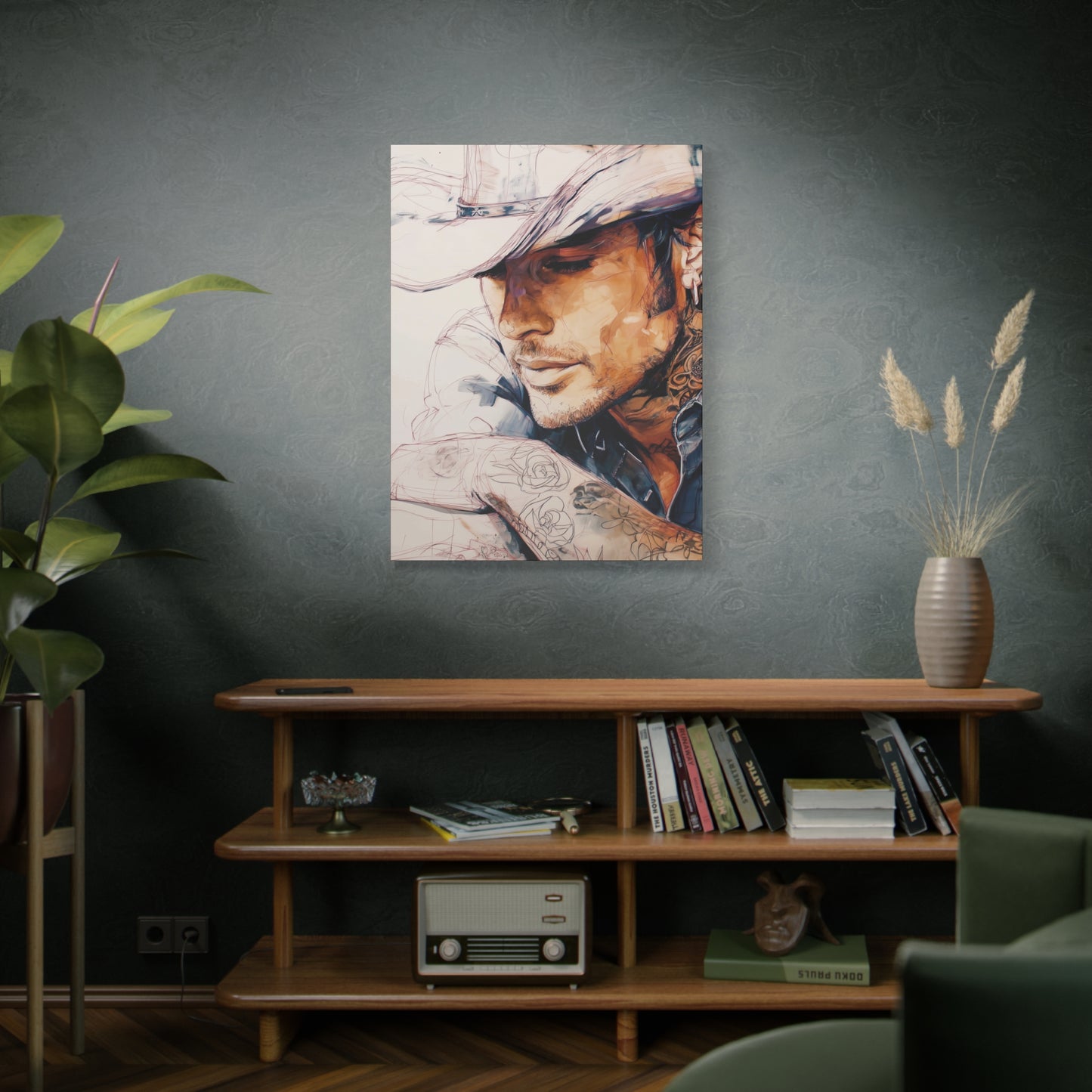 Gallery Wrapped Canvas, Wranglers and Wreckage Art Canvas, Erotic Pinup Art Canvas – Wade