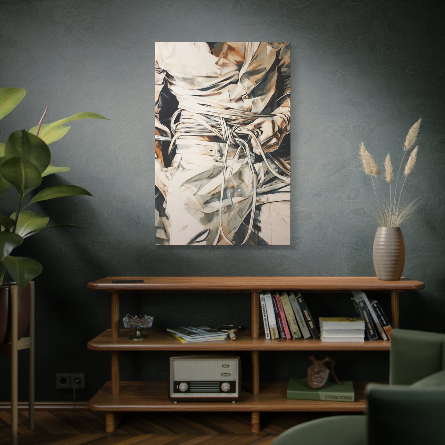 Gallery Wrapped Canvas, Ropes and Reverence Art Canvas, Erotic Shibari Art Canvas – Lucien