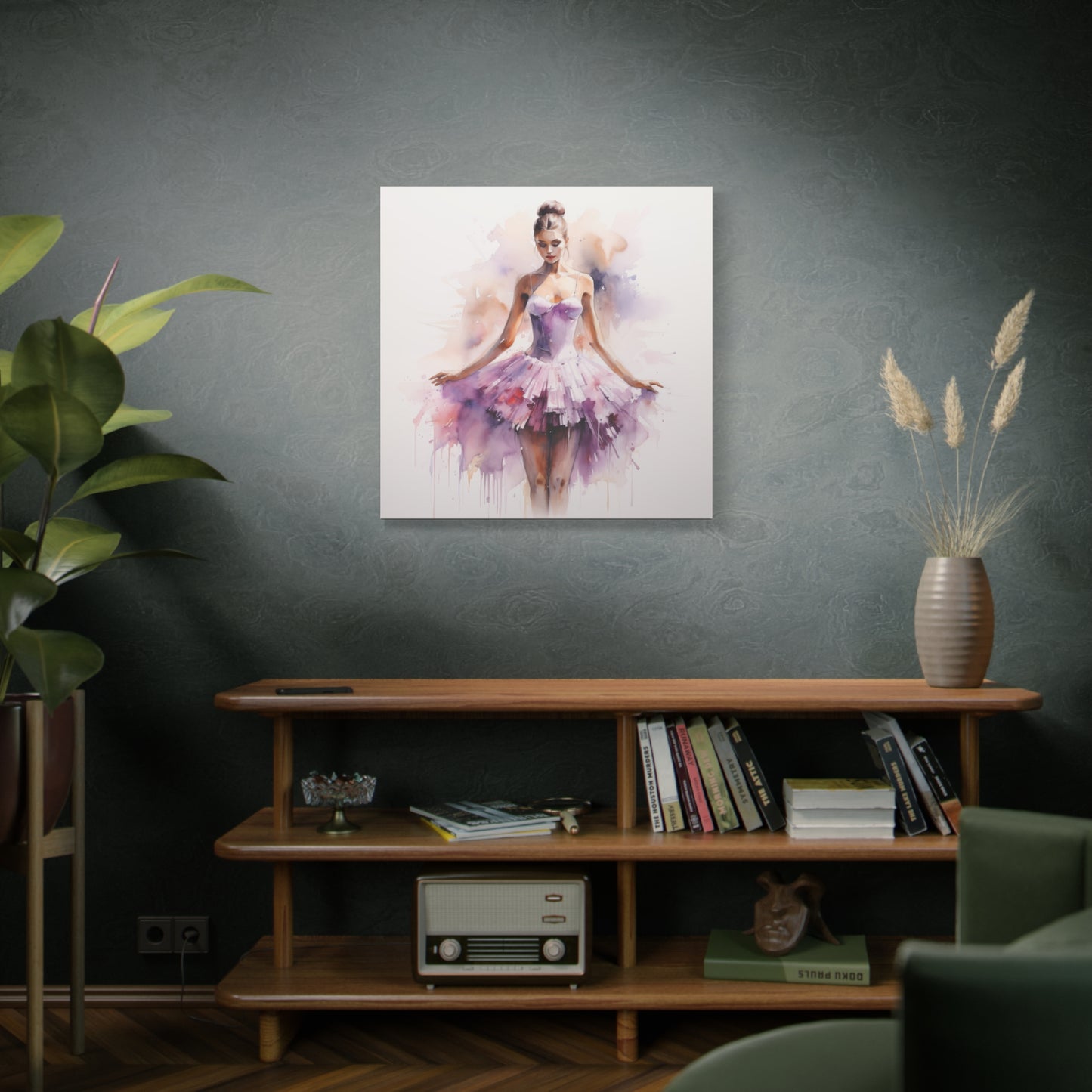 Pointes and Platforms, Gallery Wrapped Canvas, Ballerina Beauty, Ballet Art Canvas – Joanna