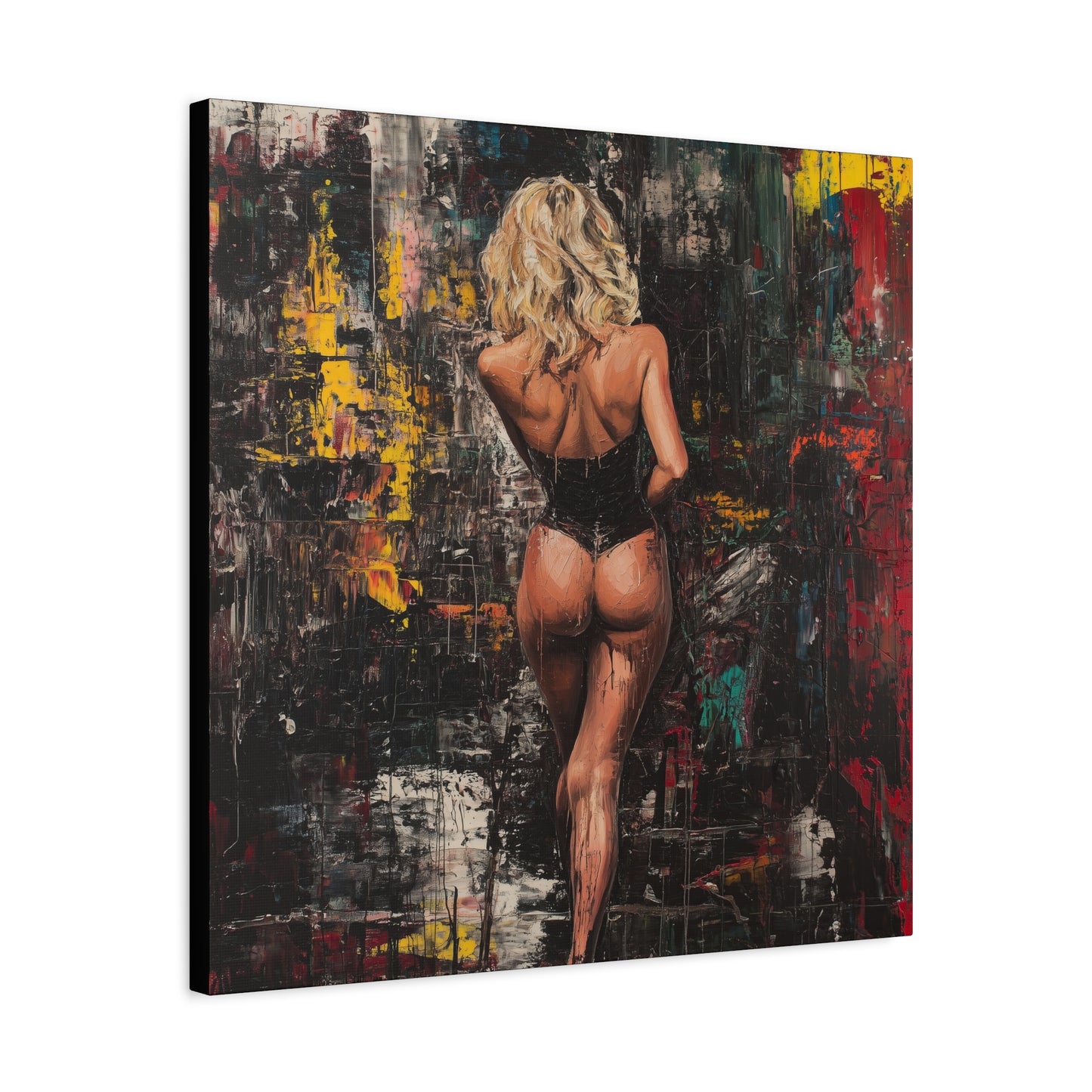 Gallery Wrapped Canvas, Guilt and Grit Adult Art Canvas, Erotic Pinup Art Canvas – Dahlina