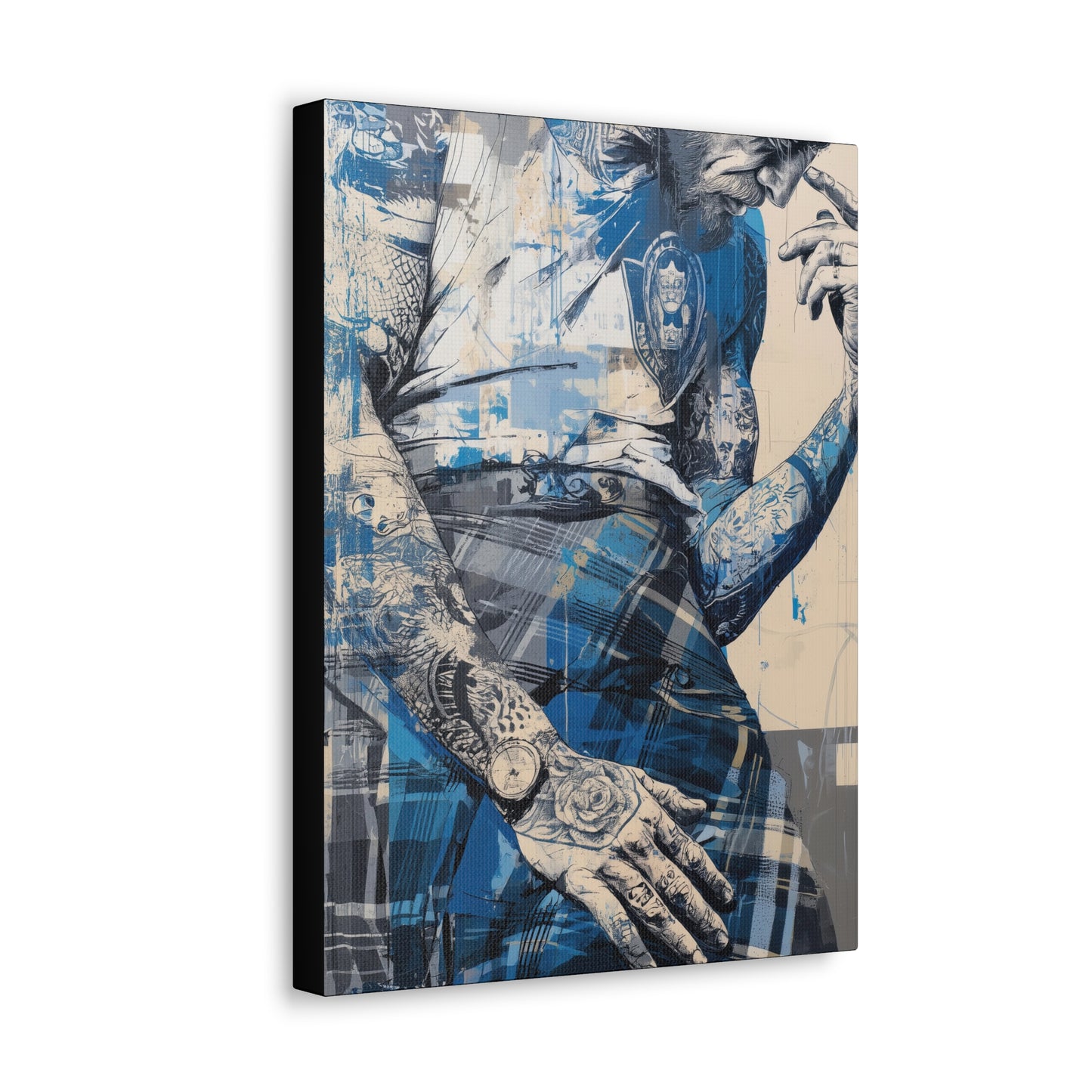 Gallery Wrapped Canvas, Kilts and Carnage Art Canvas, Erotic Pinup Art Canvas – Connor