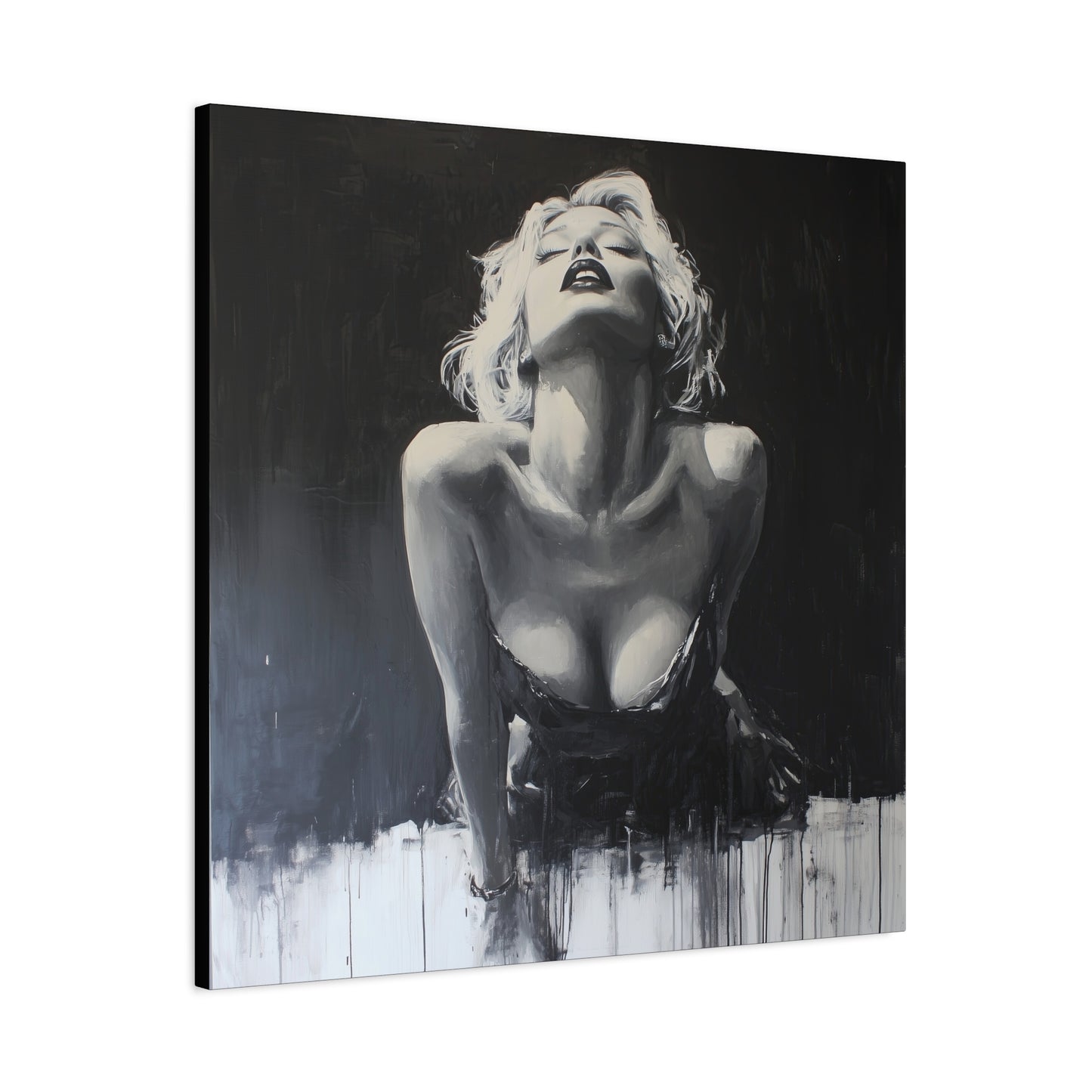 Gallery Wrapped Canvas, Guilt and Grit Adult Art Canvas, Erotic Pinup Art Canvas – Lucia