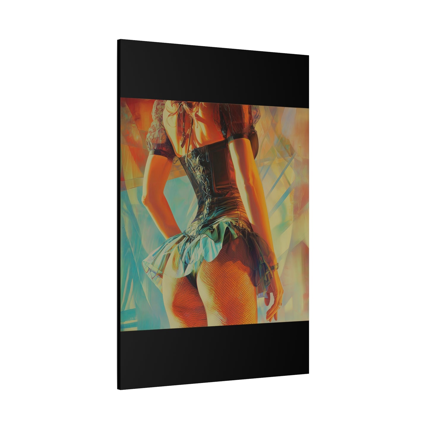 Gallery Wrapped Canvas, Tongue and Cheek Art Canvas, Naughty Girl Art Canvas – Kristen