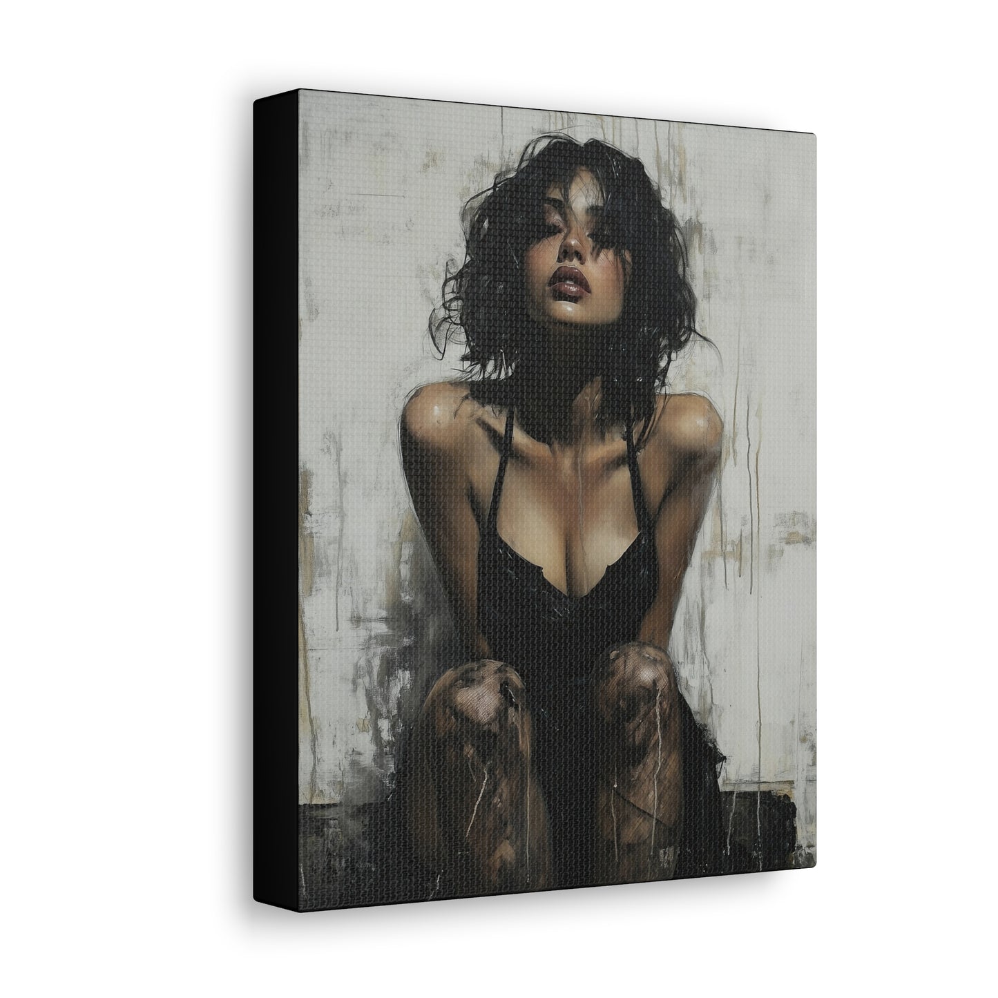 Gallery Wrapped Canvas, Sinners and Saints Art Canvas, Erotic Pinup Art Canvas – Vivienne