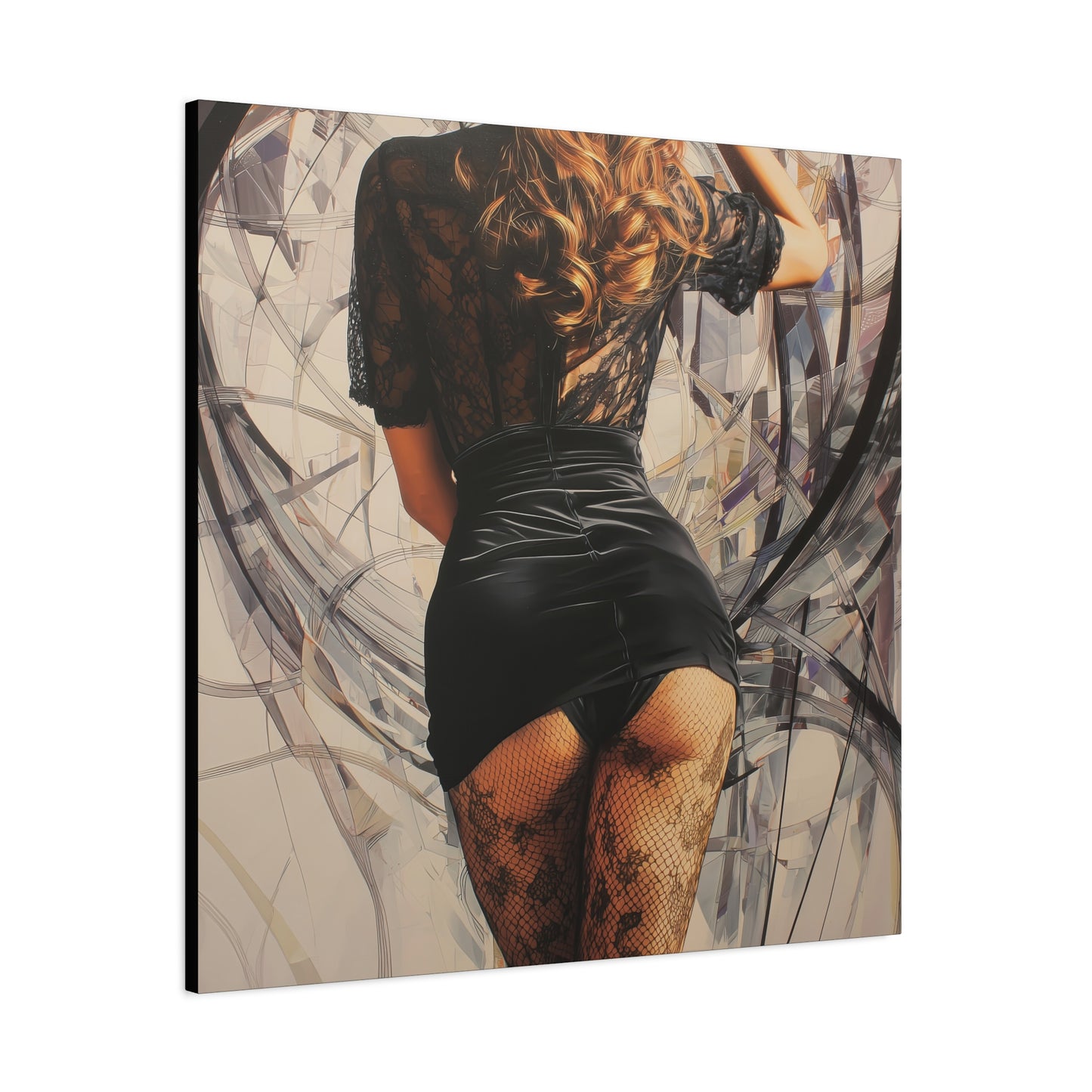 Gallery Wrapped Canvas, Tongue and Cheek Art Canvas, Naughty Girl Art Canvas – Morgan