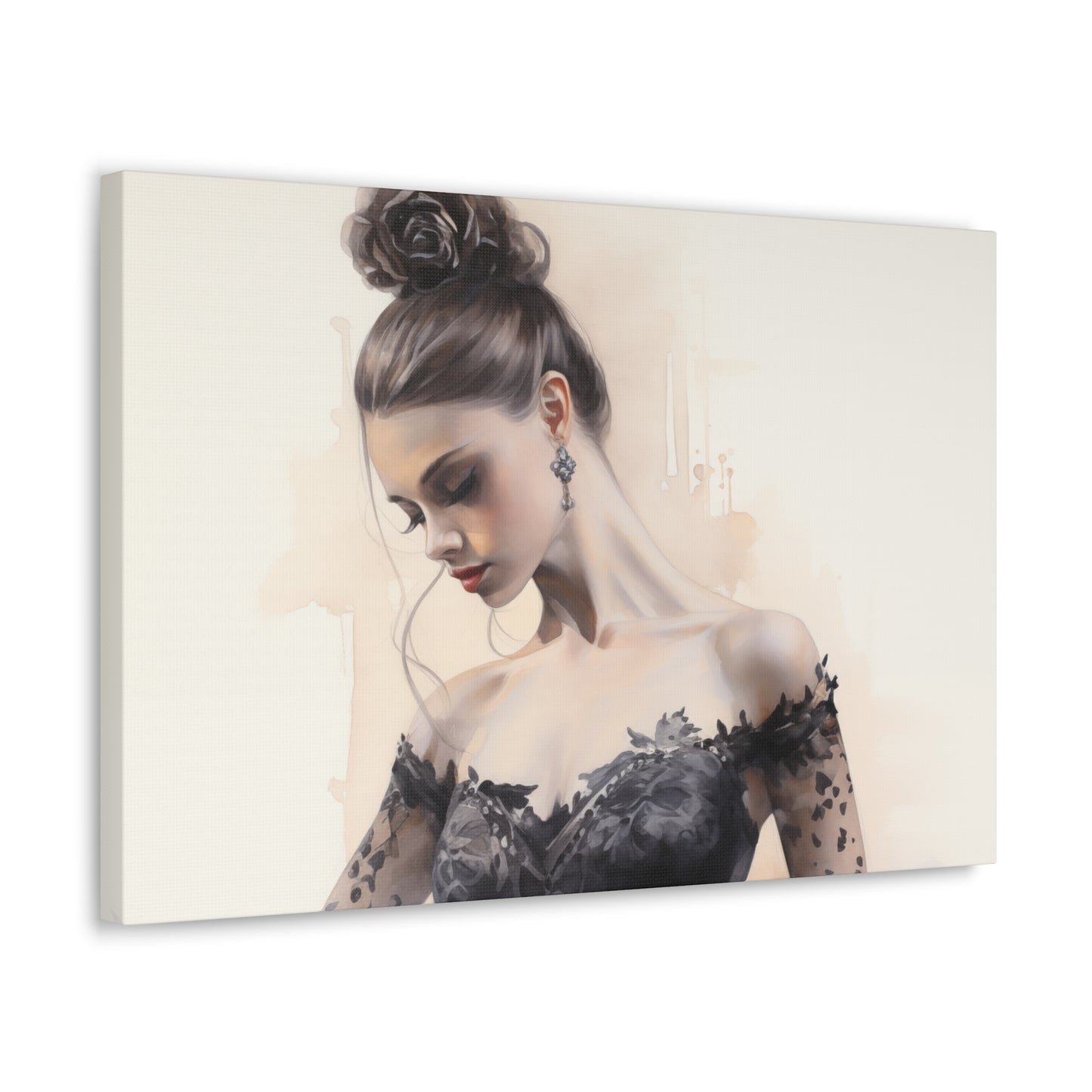 Gallery Wrapped Canvas, Ballerina Beauty, Ballet Art Canvas – Lola
