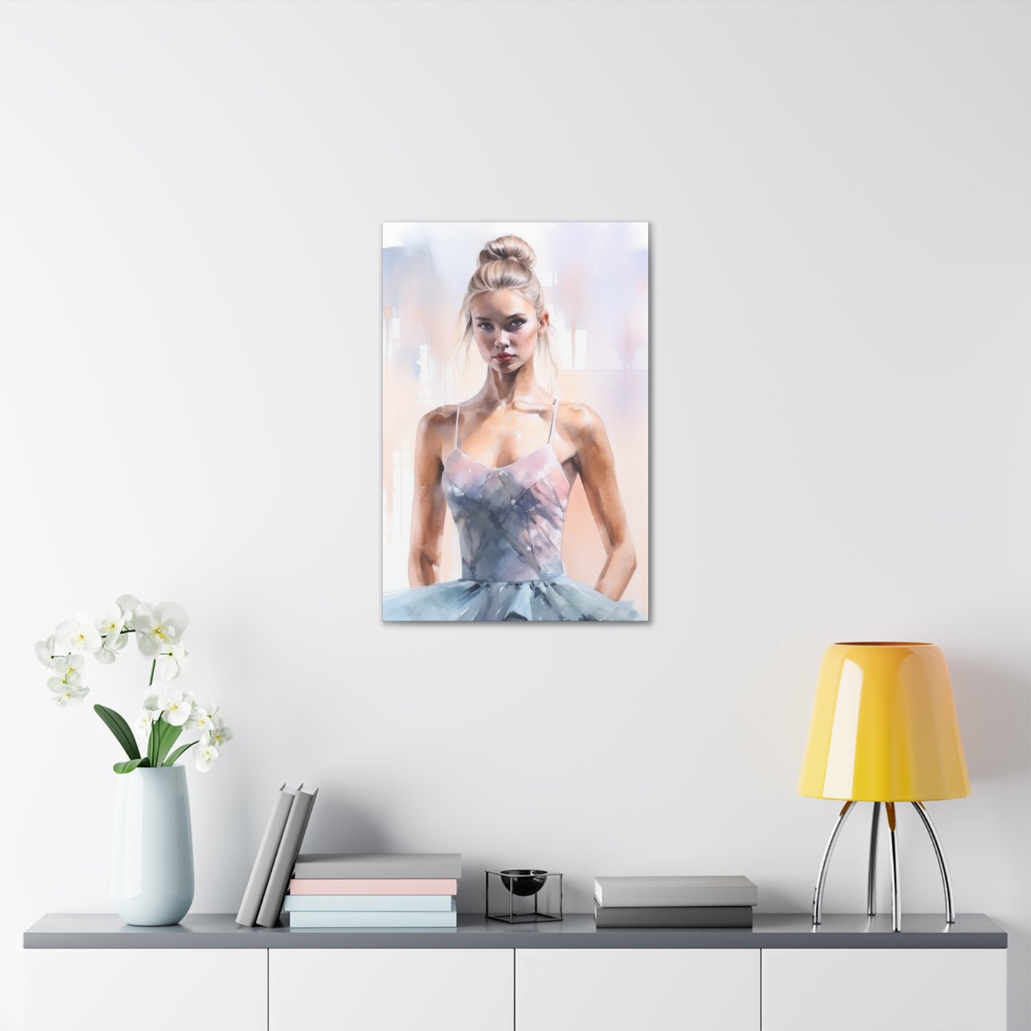 Gallery Wrapped Canvas, Ballerina Beauty, Ballet Art Canvas – Samantha