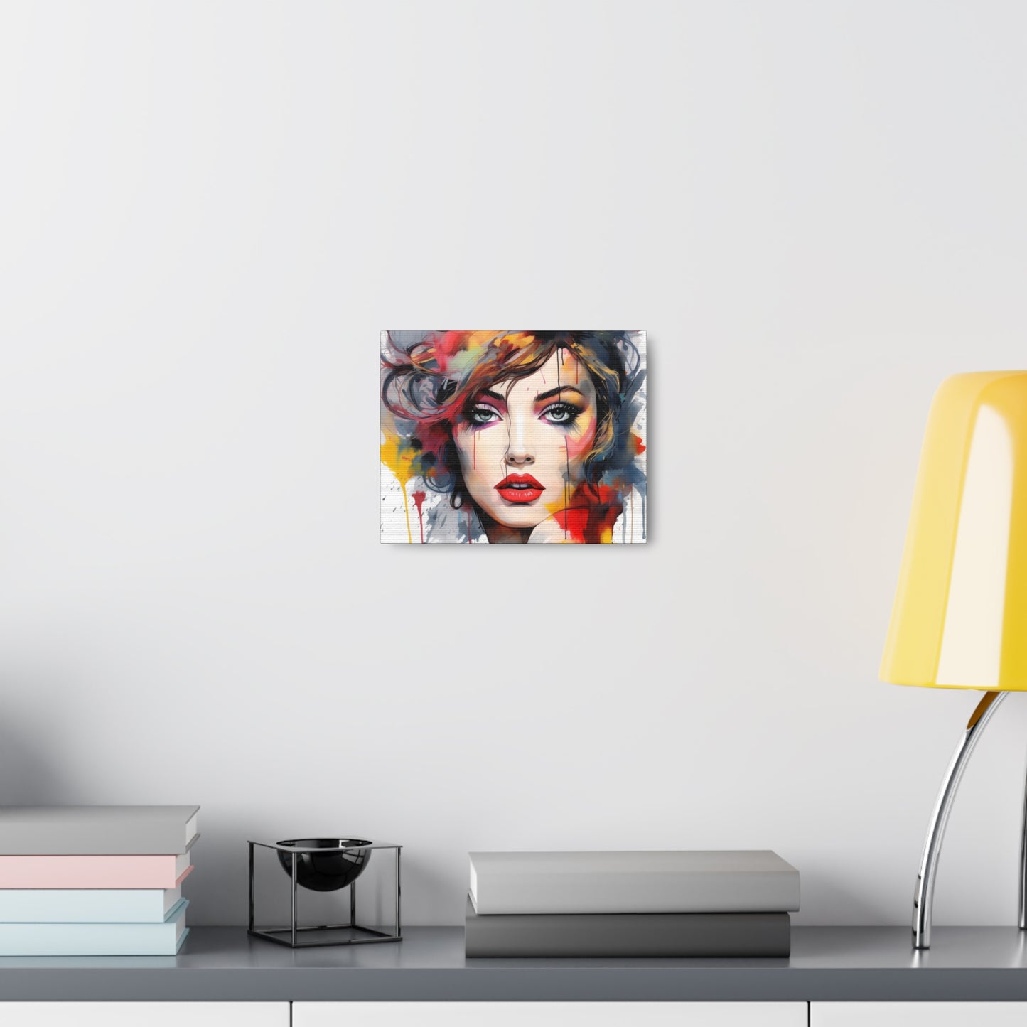 Canvas Wall Art, Gallery Wrapped Pop Art, Femme Doll Wall Art – Alessia