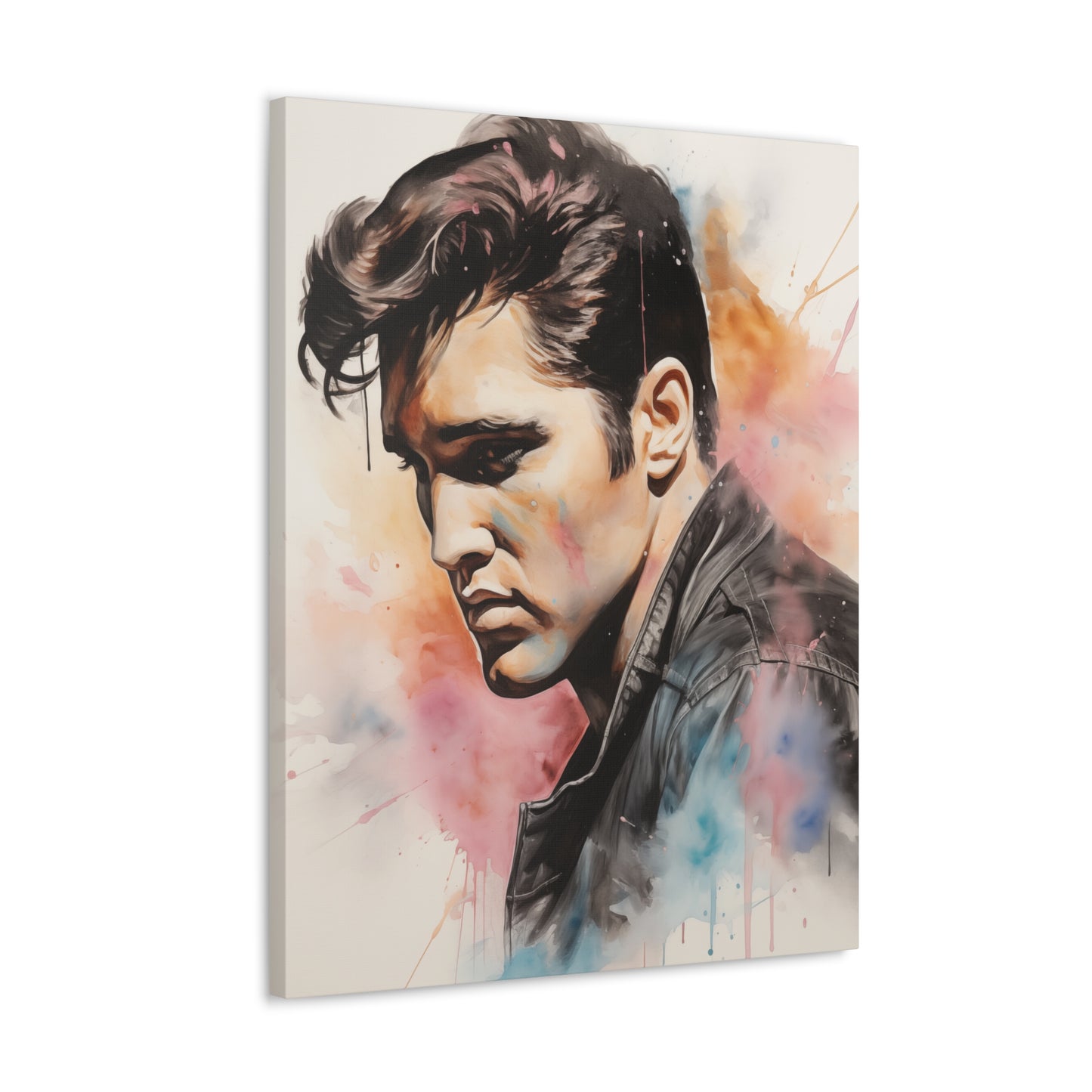 Gallery Wrapped Canvas, Celebrity Inspired, Pop Art Canvas – Elvis