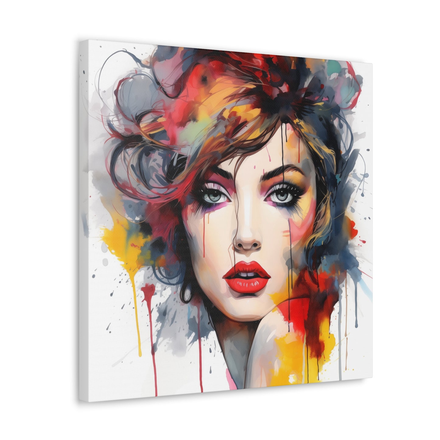 Canvas Wall Art, Gallery Wrapped Pop Art, Femme Doll Wall Art – Alessia