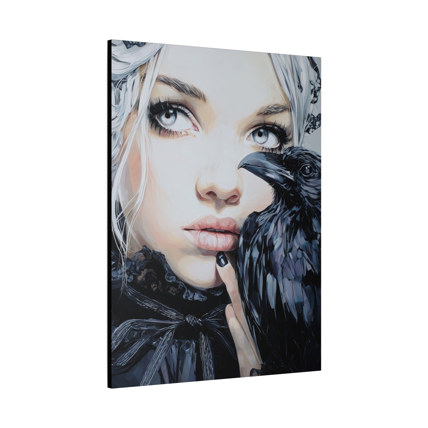 Gallery Wrapped Canvas, Myth and Bones Gothic Art Canvas, Dark Muse Canvas - Harlow