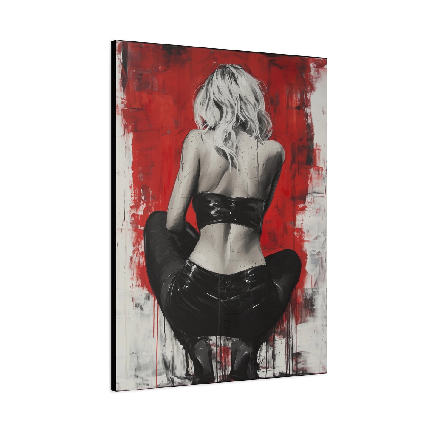 Gallery Wrapped Canvas, Guilt and Grit Adult Art Canvas, Erotic Pinup Art Canvas – Celeste