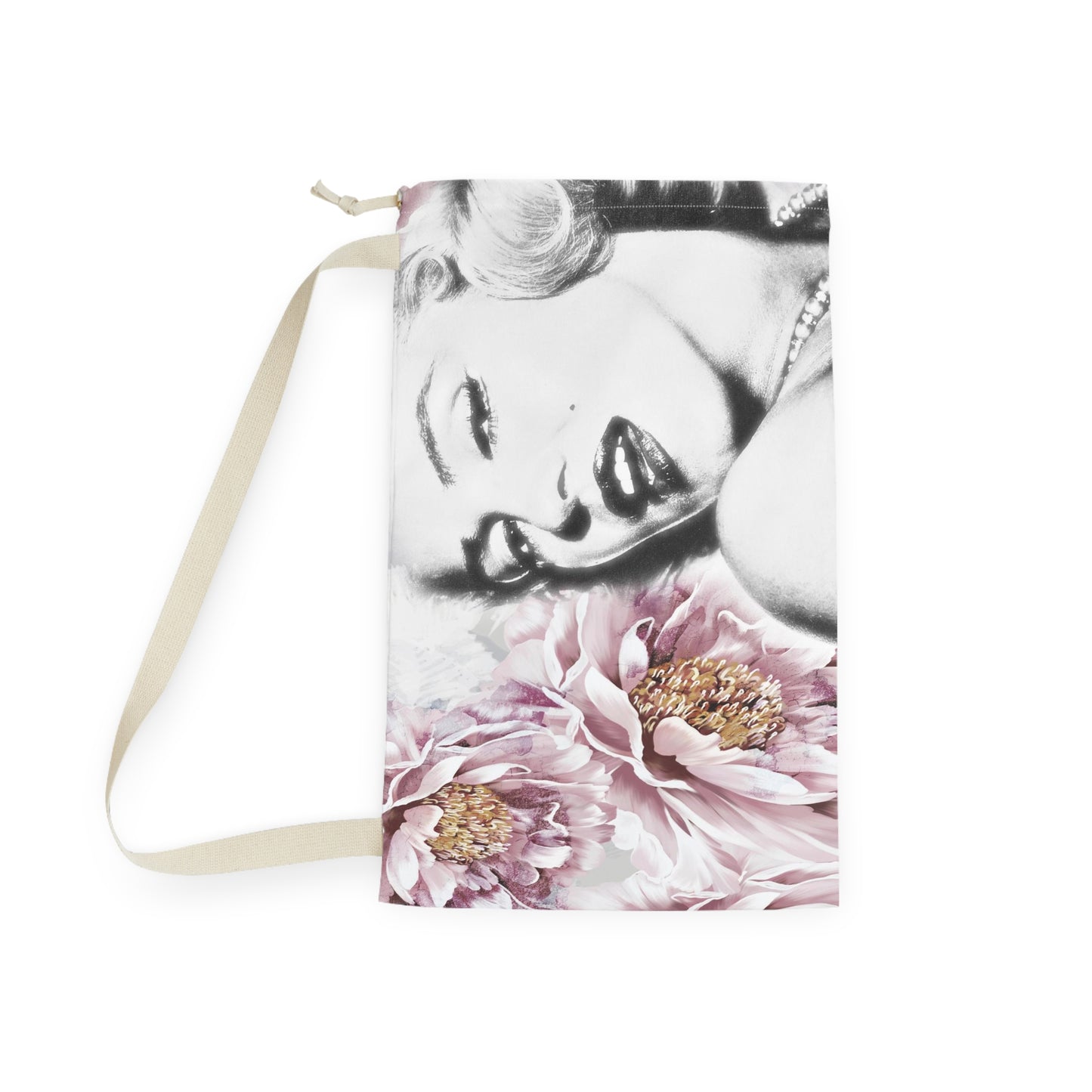 Marilyn Monroe Sack, Keepall Dust Cover, Luggage Cover, Celebrity Duffle Dust Bag - Pink Peony