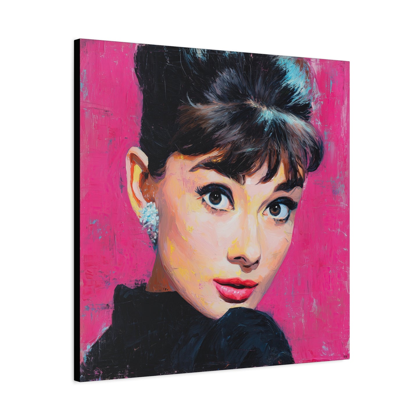 Gallery Wrapped Canvas, The Diva Project Art Canvas, Pinup Art Canvas – Audrey Hepburn - TEN