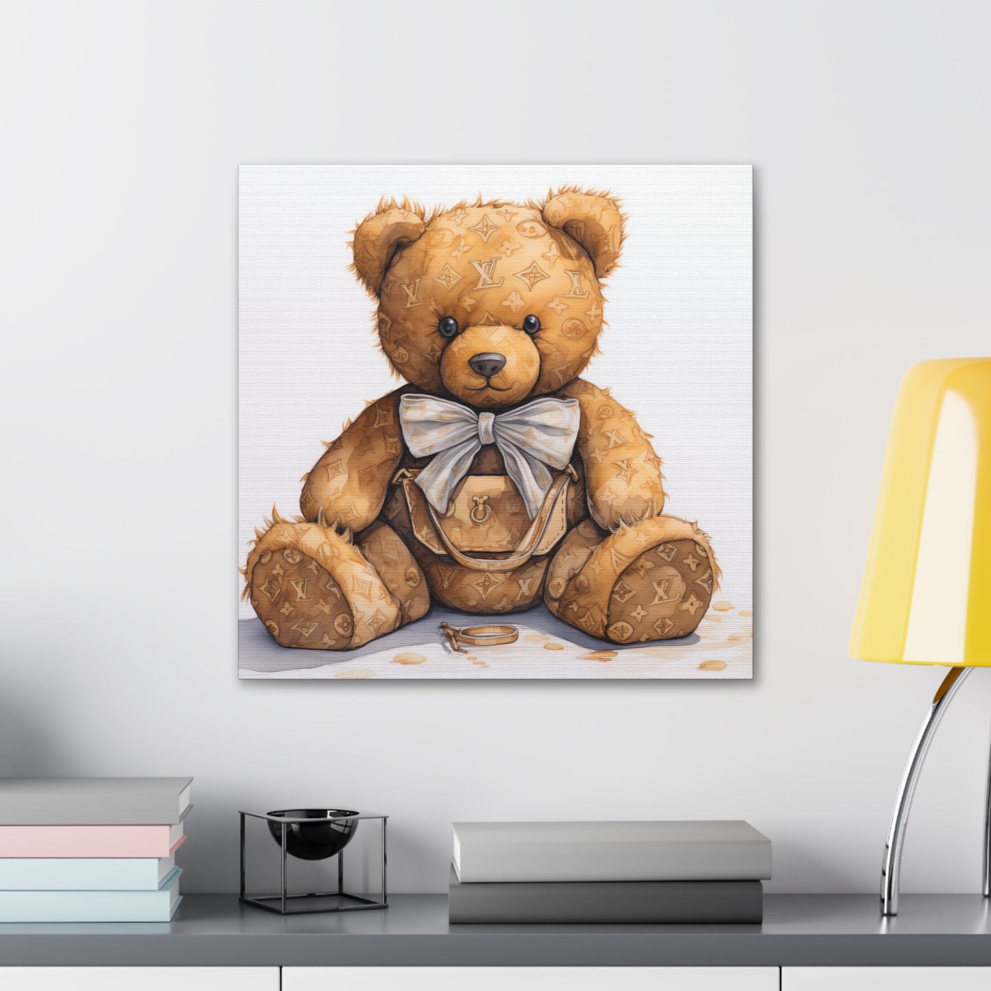 Canvas Gallery Wrap - LV Bear Wall Art - Ring