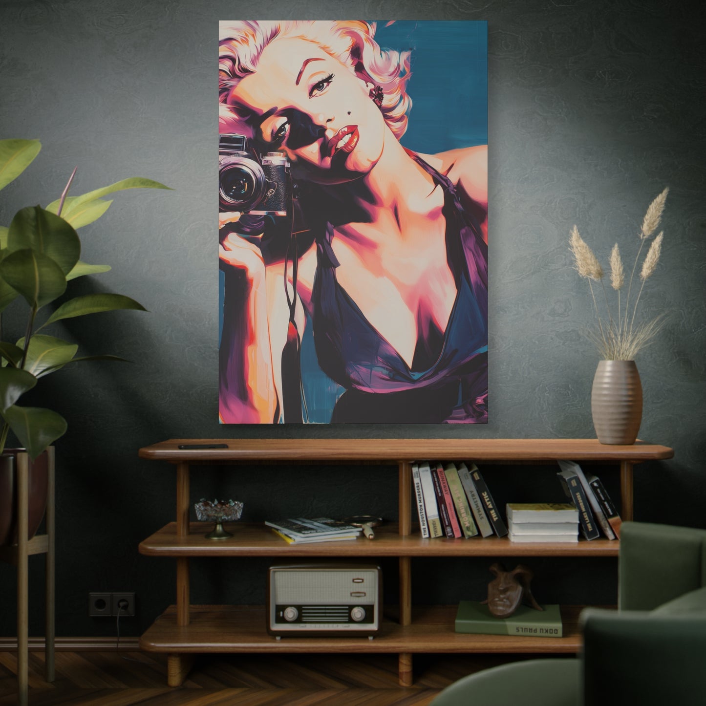 Gallery Wrapped Canvas, The Diva Project Art Canvas, Pinup Art Canvas – Marilyn Monroe - TEN