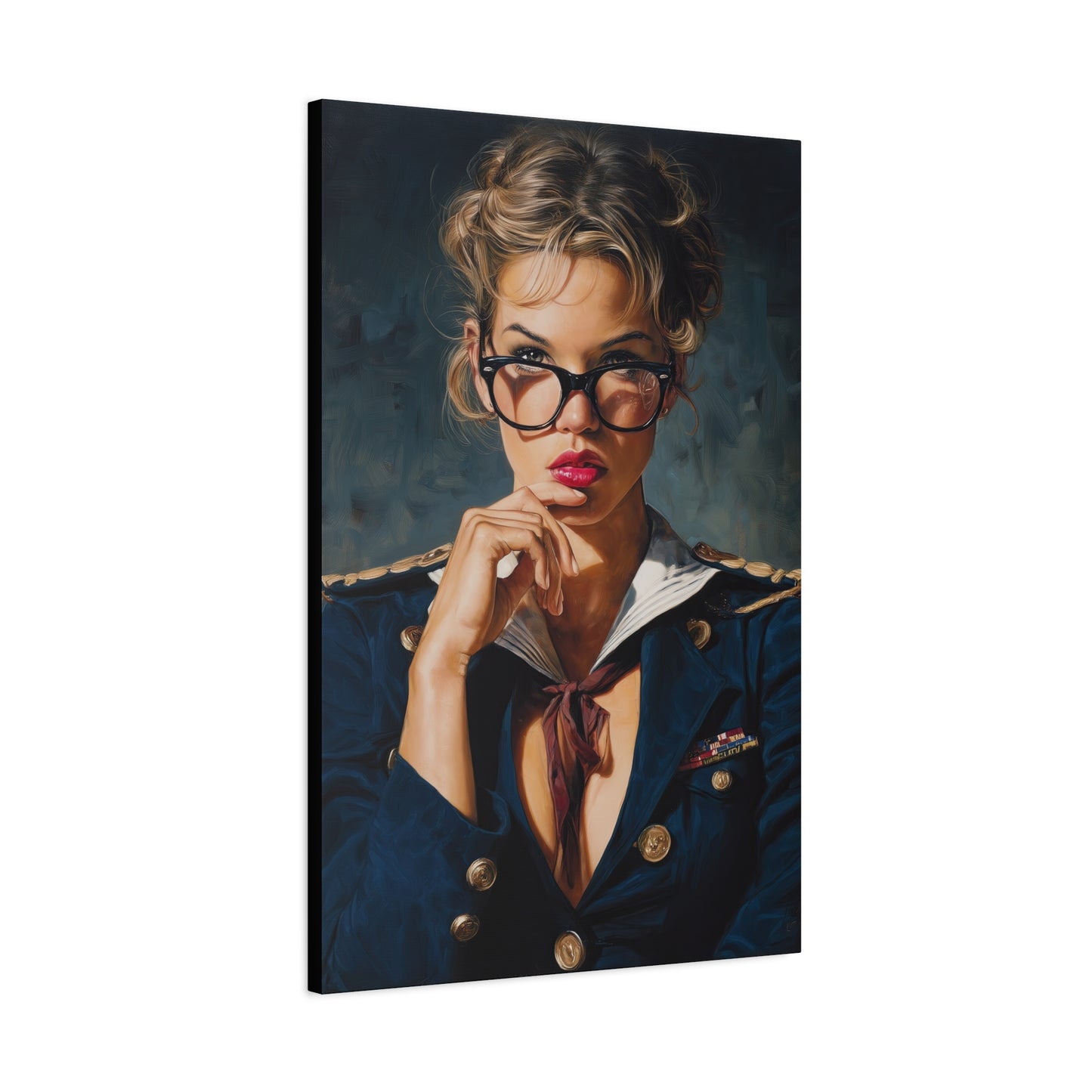 Gallery Wrapped Canvas, Liberty and Lace Art Canvas, Erotic Pinup Art Canvas – Honey