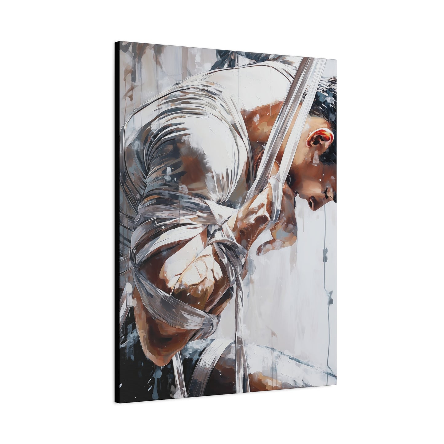 Gallery Wrapped Canvas, Ropes and Reverence Art Canvas, Erotic Shibari Art Canvas – Cassian