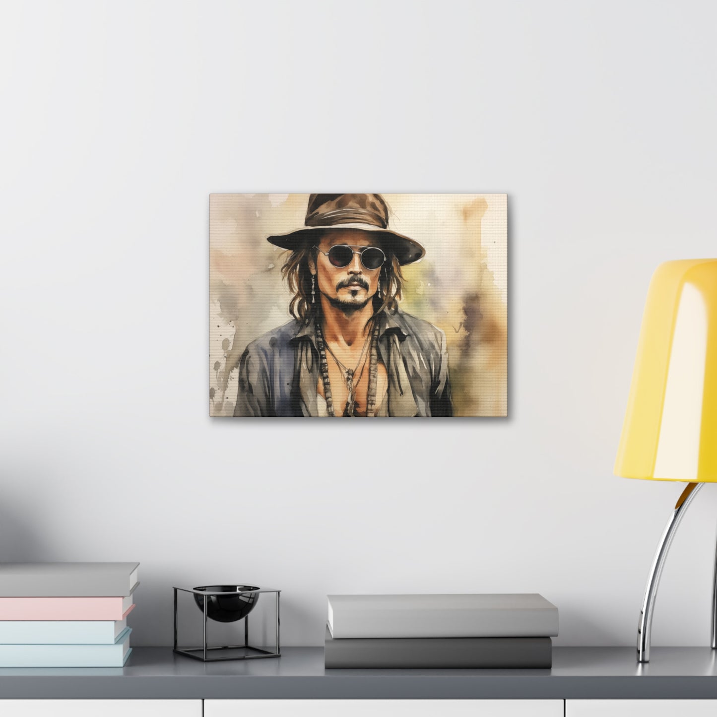 Gallery Wrapped Canvas, Celebrity Inspired, Pop Art Canvas – Johnny