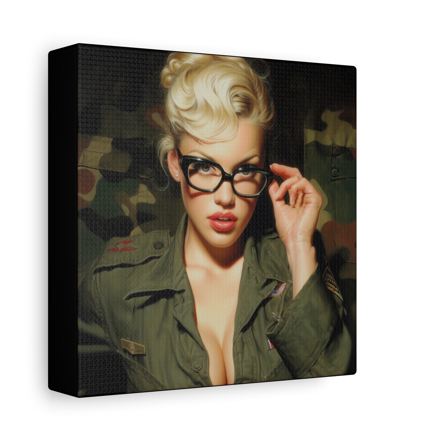 Gallery Wrapped Canvas, Liberty and Lace Art Canvas, Erotic Art Canvas – Daphne