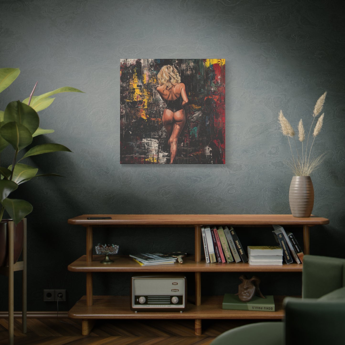 Gallery Wrapped Canvas, Guilt and Grit Adult Art Canvas, Erotic Pinup Art Canvas – Dahlina