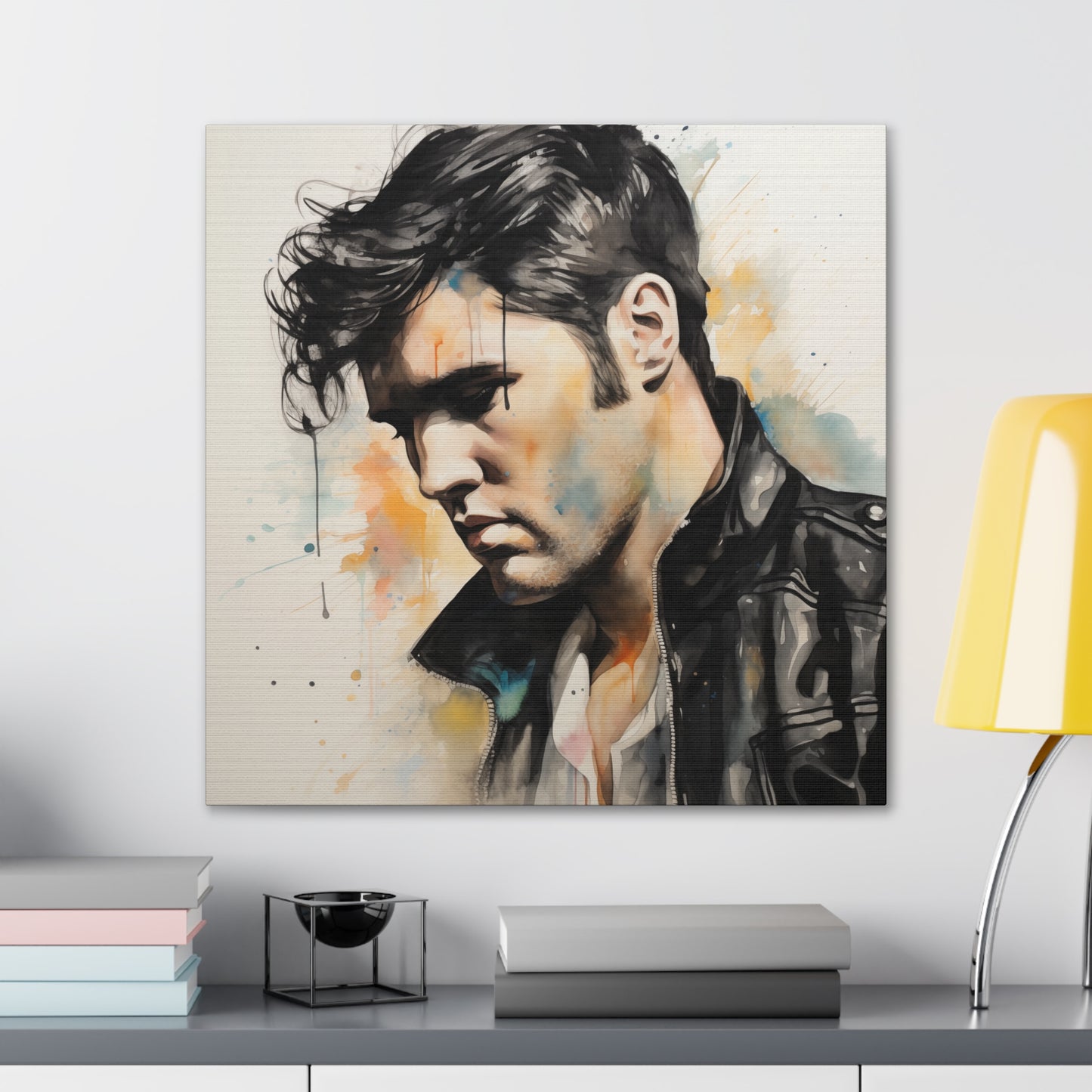 Gallery Wrapped Canvas, Celebrity Inspired, Pop Art Canvas – Elvis Also