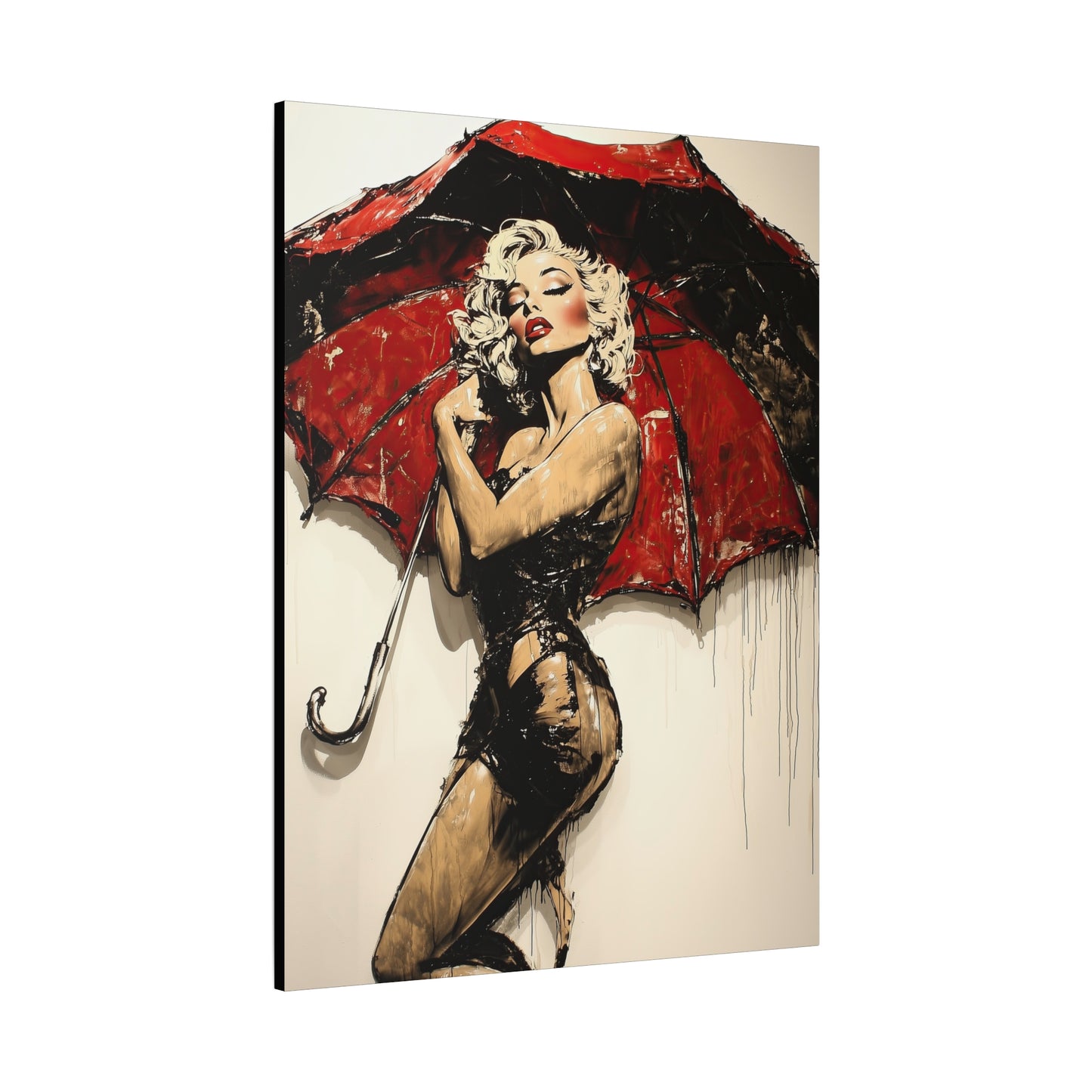 Gallery Wrapped Canvas, Guilt and Grit Adult Art Canvas, Erotic Pinup Art Canvas – Vesper