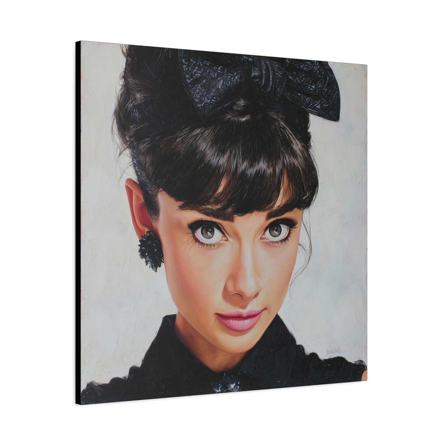 Gallery Wrapped Canvas, The Diva Project Art Canvas, Pinup Art Canvas – Audrey Hepburn - NINE