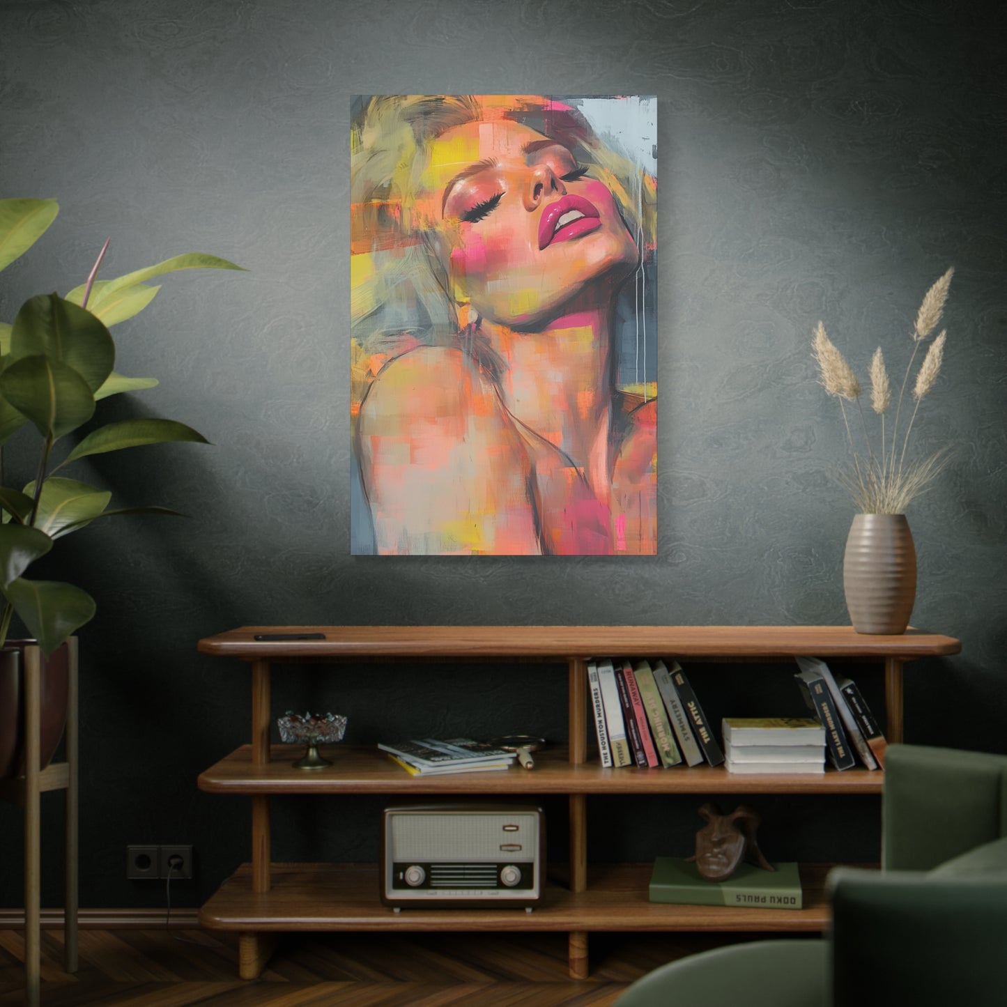 Gallery Wrapped Canvas, Guilt and Grit Adult Art Canvas, Erotic Pinup Art Canvas – Veda