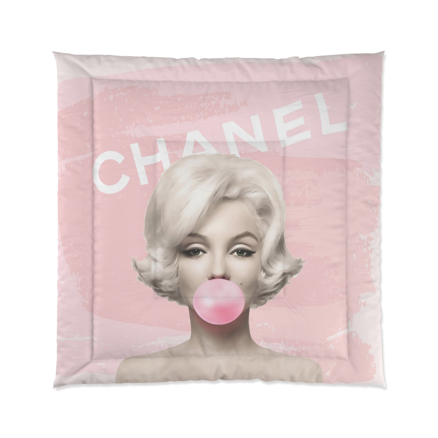 Marilyn Monroe Bubblegum Comforter - Queen Size - Pink