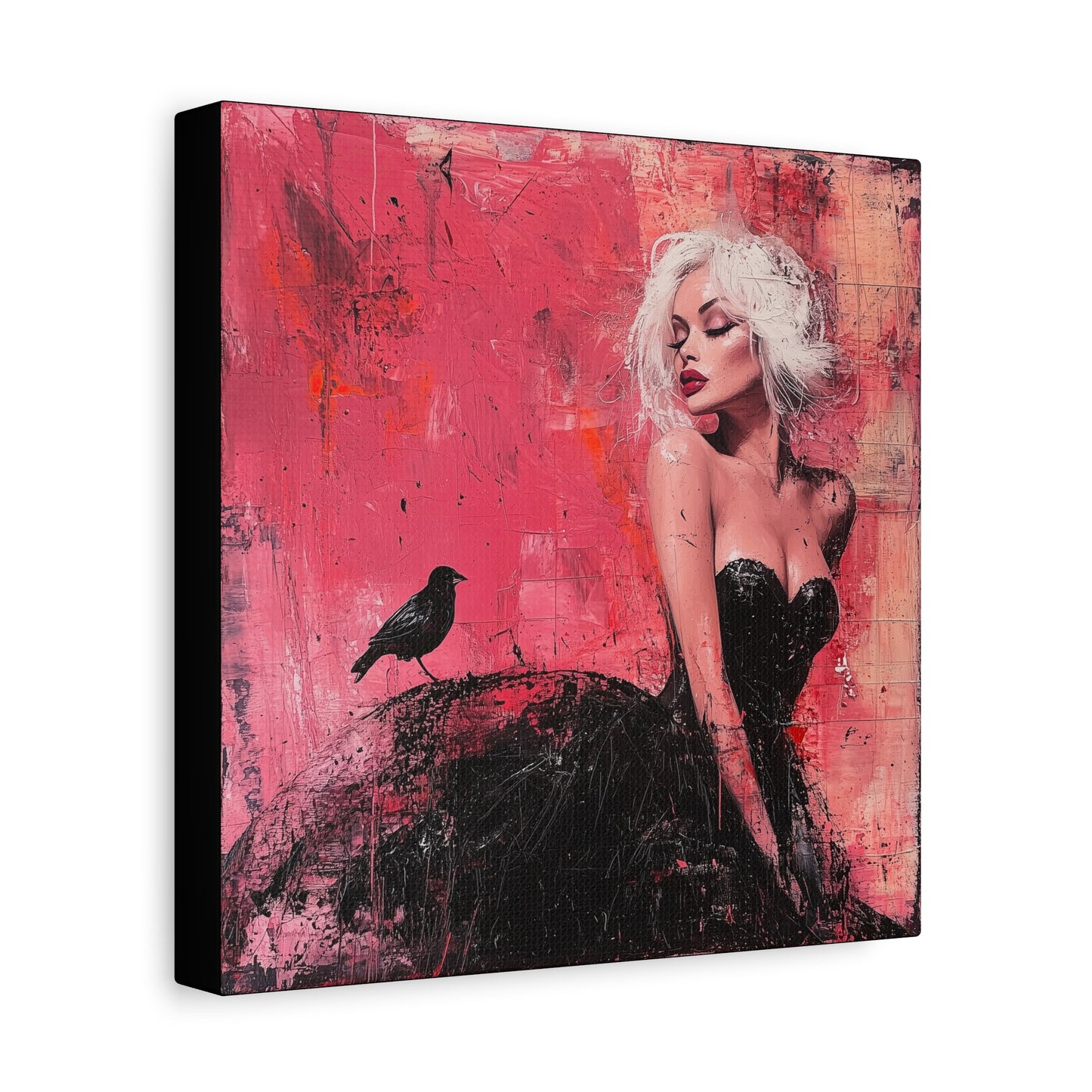 Gallery Wrapped Canvas, Sinners and Saints Adult Art Canvas, Erotic Pinup Art Canvas – Paloma