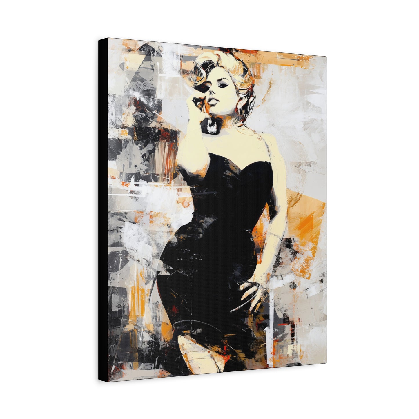 Gallery Wrapped Canvas, Guilt and Grit Adult Art Canvas, Erotic Pinup Art Canvas – Carmen
