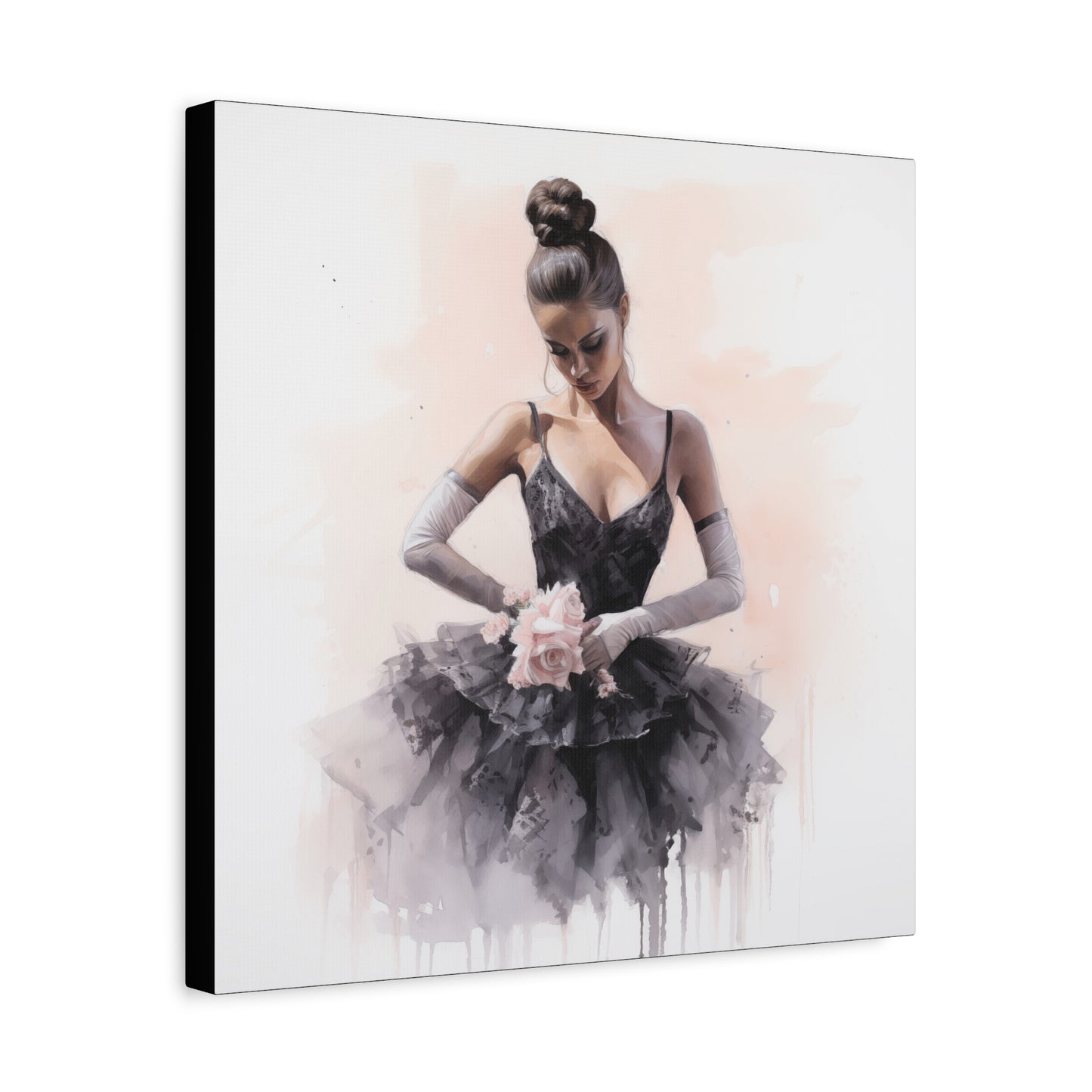 Pointes and Platforms, Gallery Wrapped Canvas, Ballerina Beauty, Ballet Art Canvas – Sonja