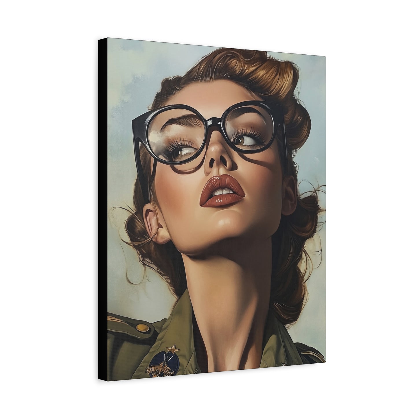 Gallery Wrapped Canvas, Liberty and Lace Art Canvas, Erotic Pinup Art Canvas – Penelope