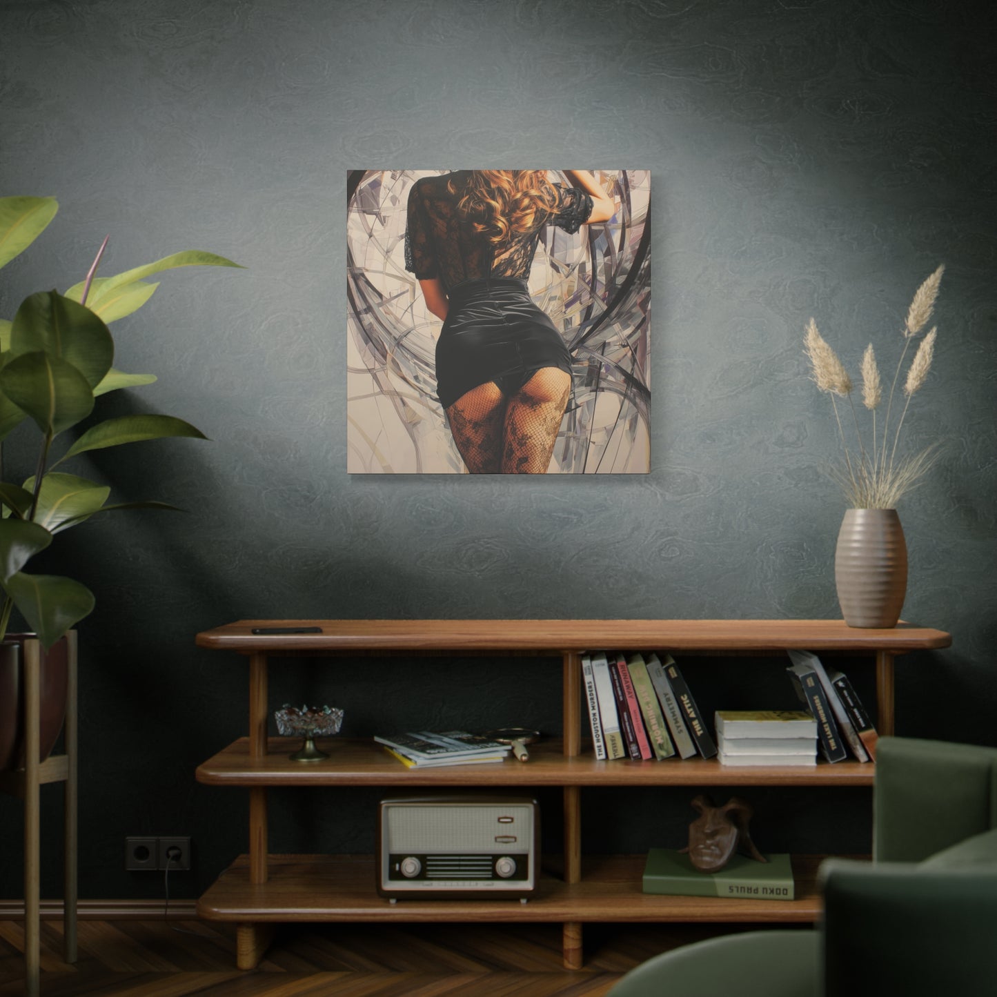 Gallery Wrapped Canvas, Tongue and Cheek Art Canvas, Naughty Girl Art Canvas – Morgan
