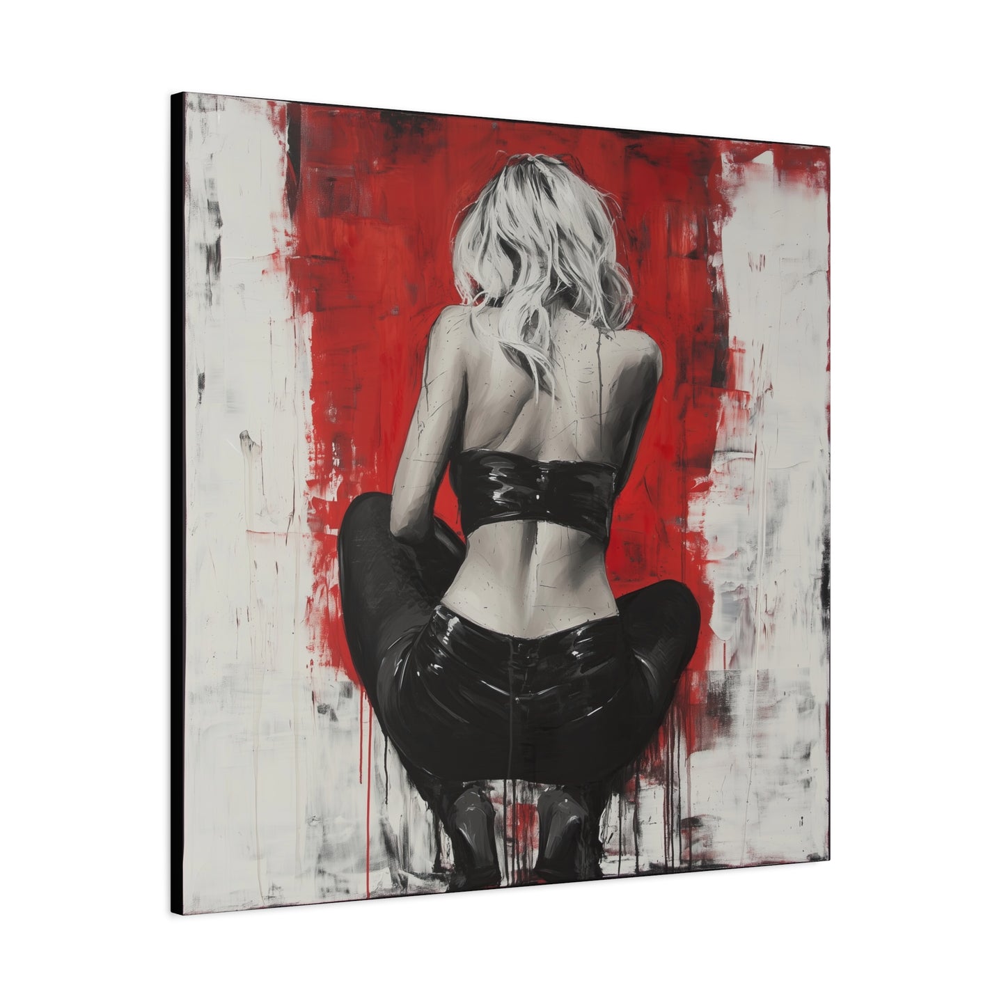 Gallery Wrapped Canvas, Guilt and Grit Adult Art Canvas, Erotic Pinup Art Canvas – Celeste