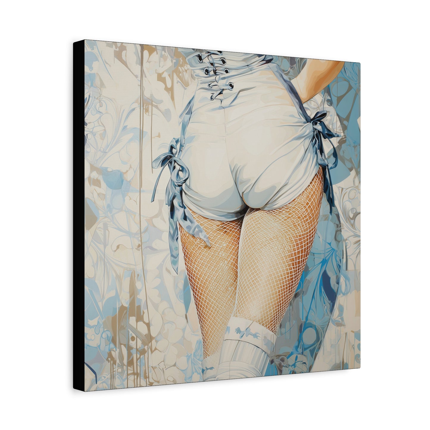 Gallery Wrapped Canvas, Tongue and Cheek Art Canvas, Naughty Girl Art Canvas – Abigail