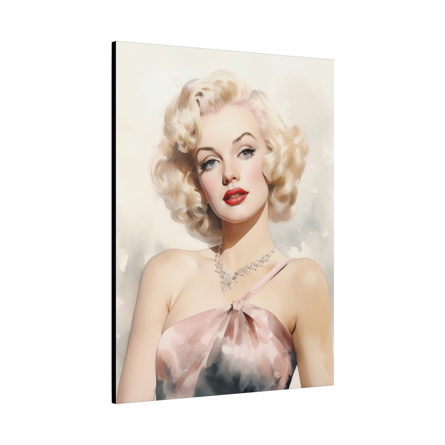 Canvas Wall Art, Gallery Wrapped Pop Art, Celebrity Wall Art – Marilyn Monroe - Pink