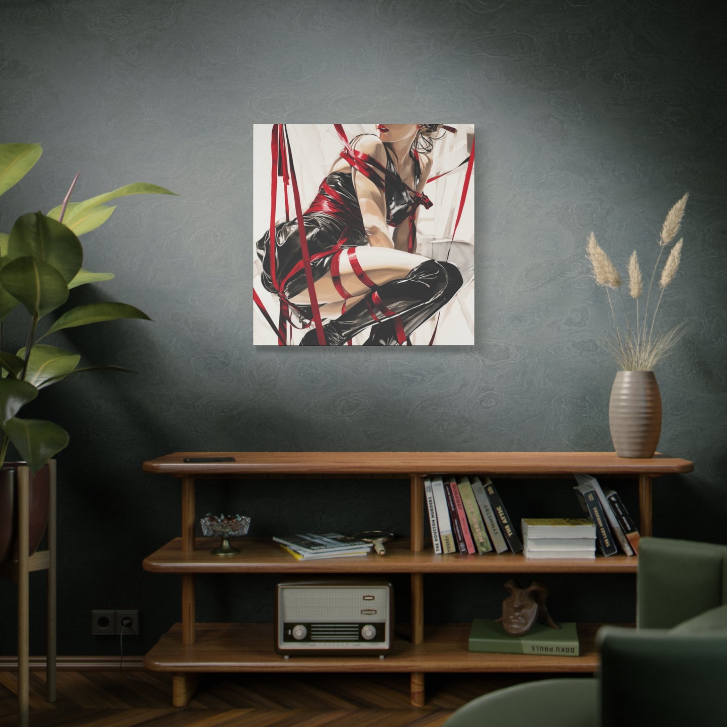 Gallery Wrapped Canvas, Ropes and Reverence Art Canvas, Erotic Shibari Art Canvas – Monica