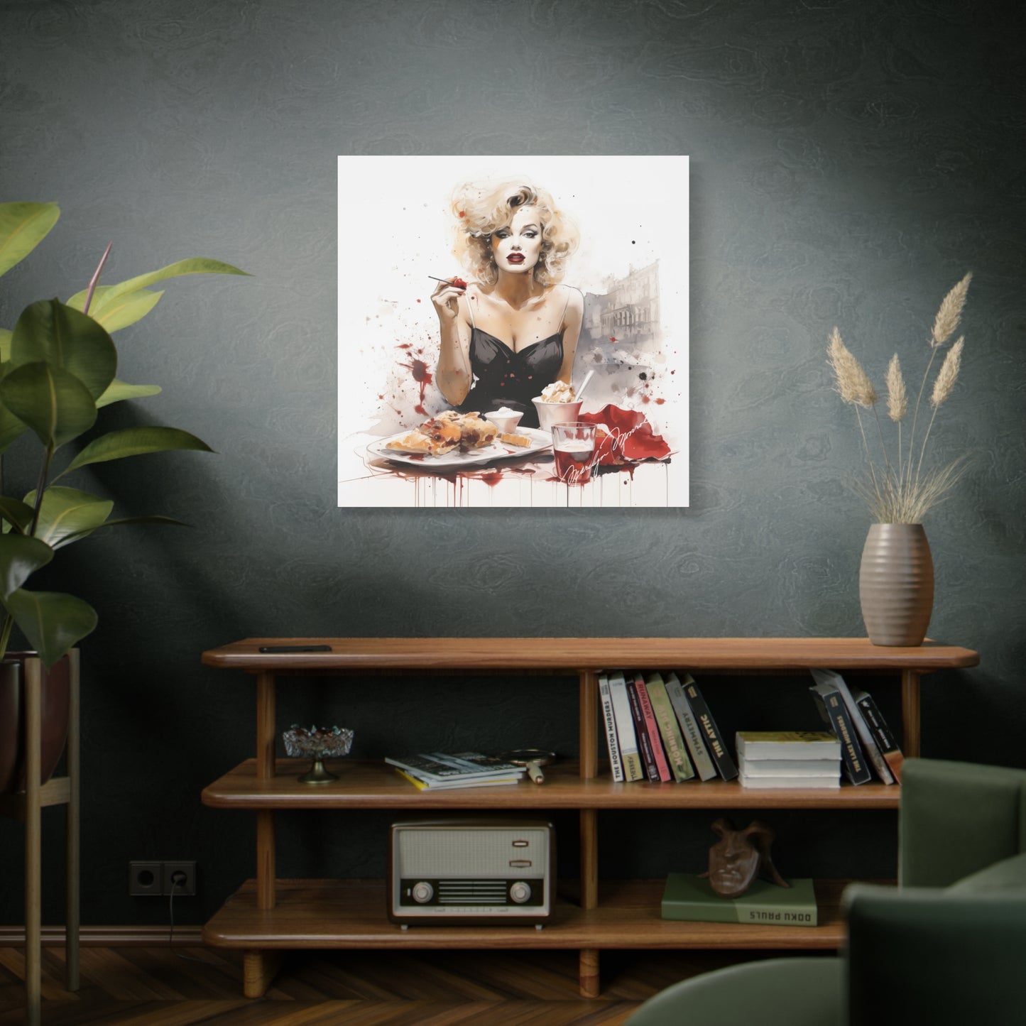 Canvas Wall Art, Gallery Wrapped Pop Art, Celebrity Wall Art – Marilyn Monroe - Cafe