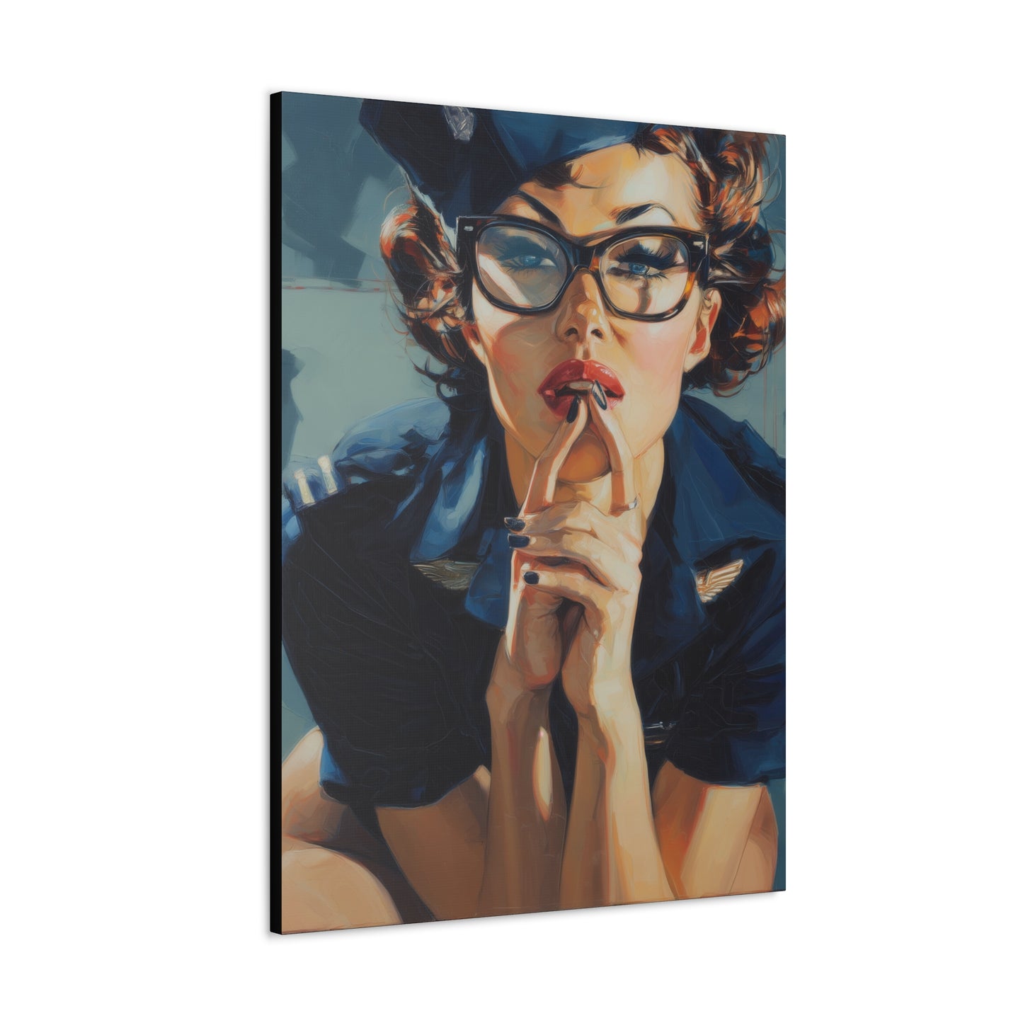 Gallery Wrapped Canvas, Liberty and Lace Art Canvas, Erotic Art Canvas – Peggy Sue